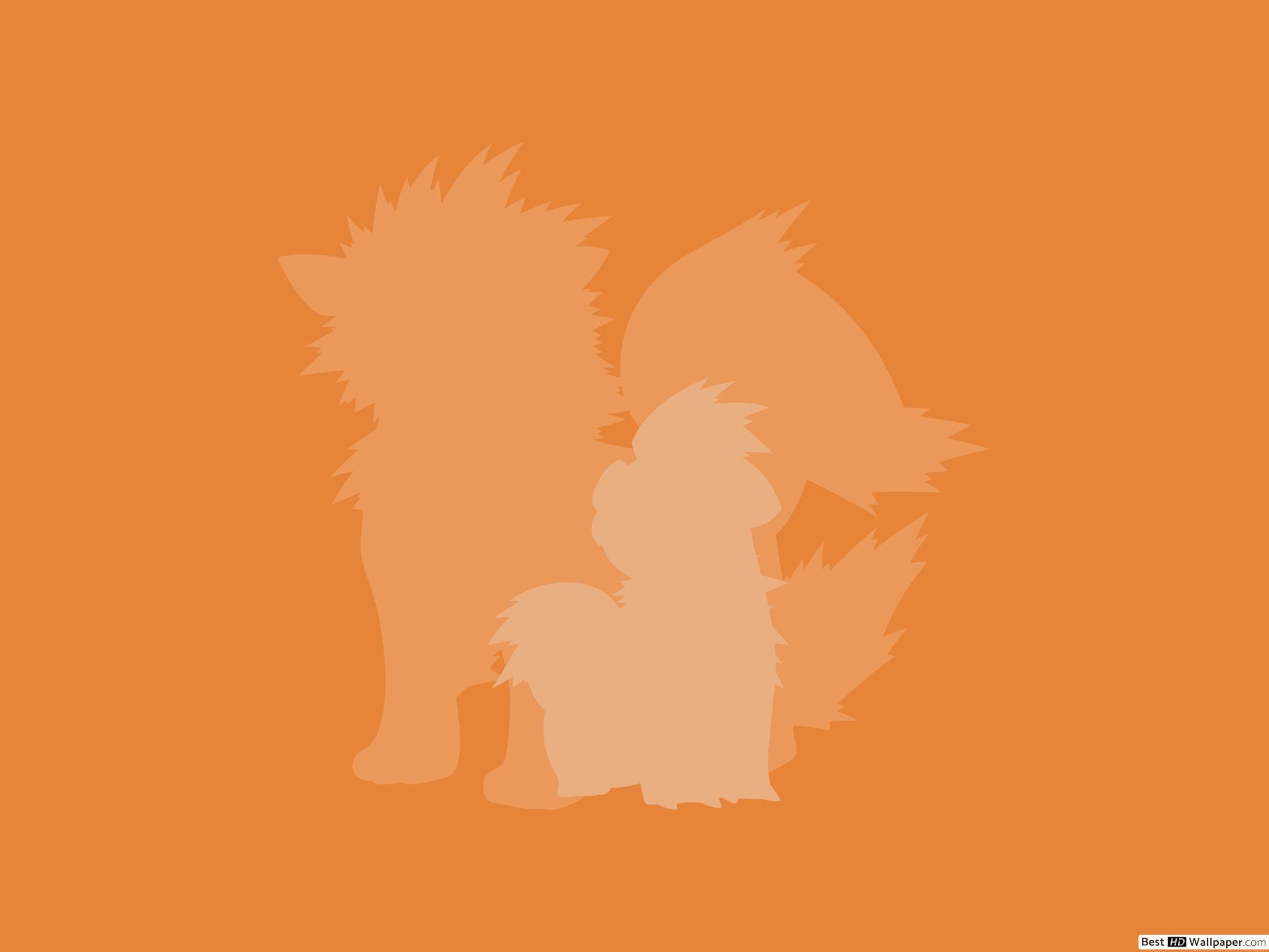 2048x1536 Arcanine and Growlithe of Pokemon HD wallpaper download