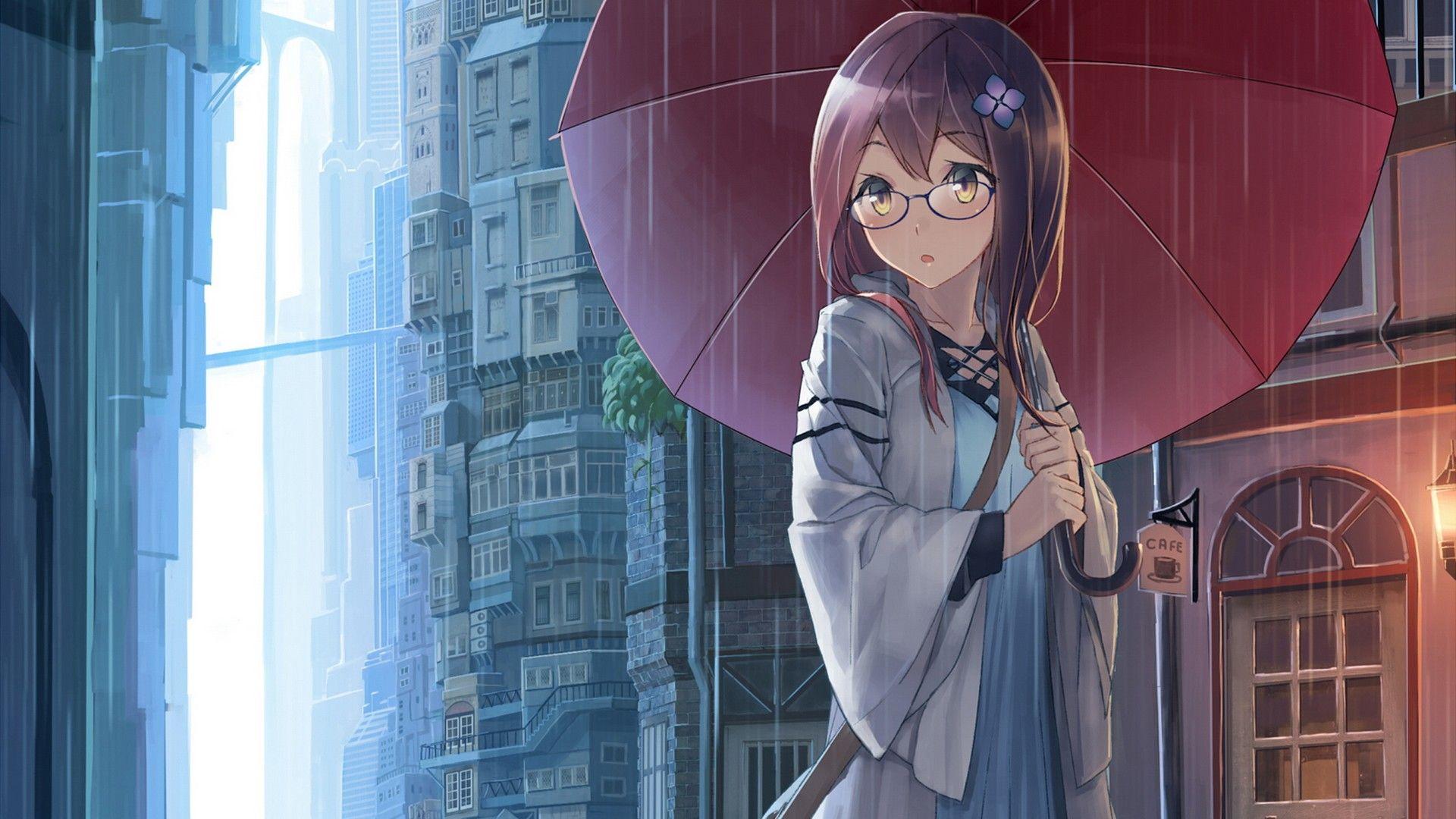 1920x1080 Girl In Rain HD Wallpaperx1080