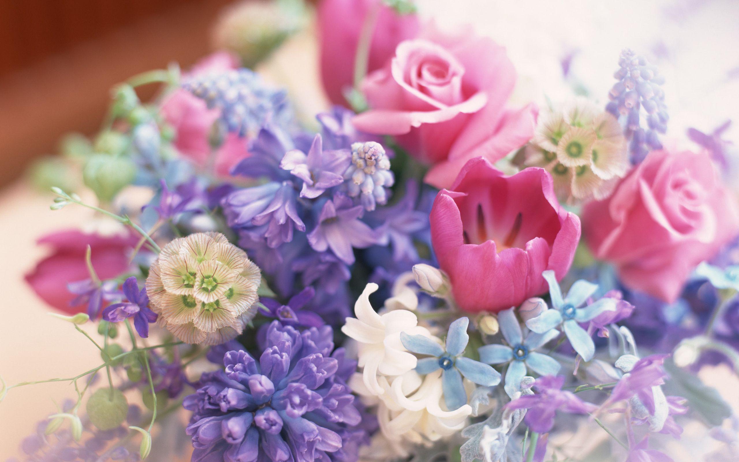 2560x1600 Flowers Pastel Colours