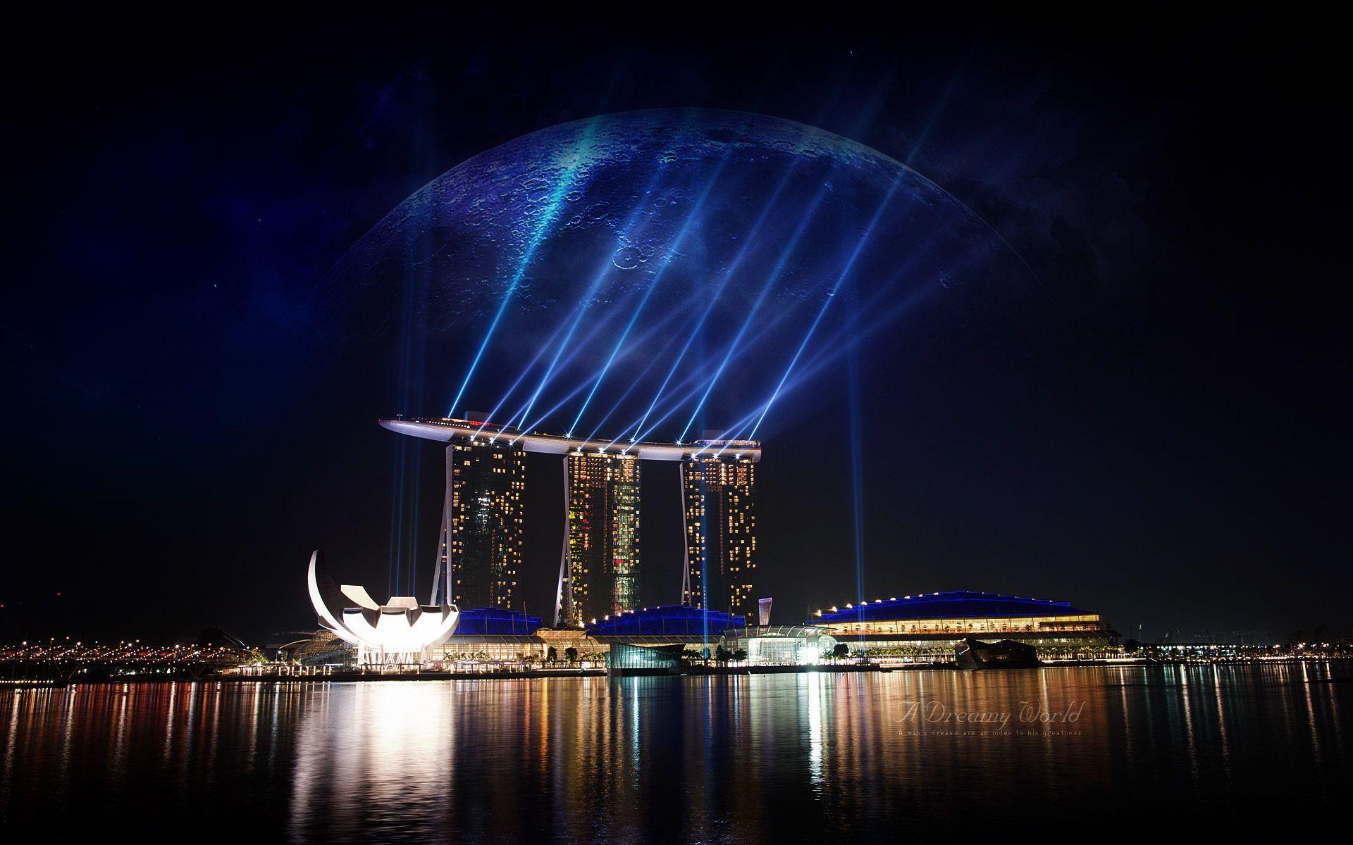 1920x1200 Marina Bay Singapore Wallpaper