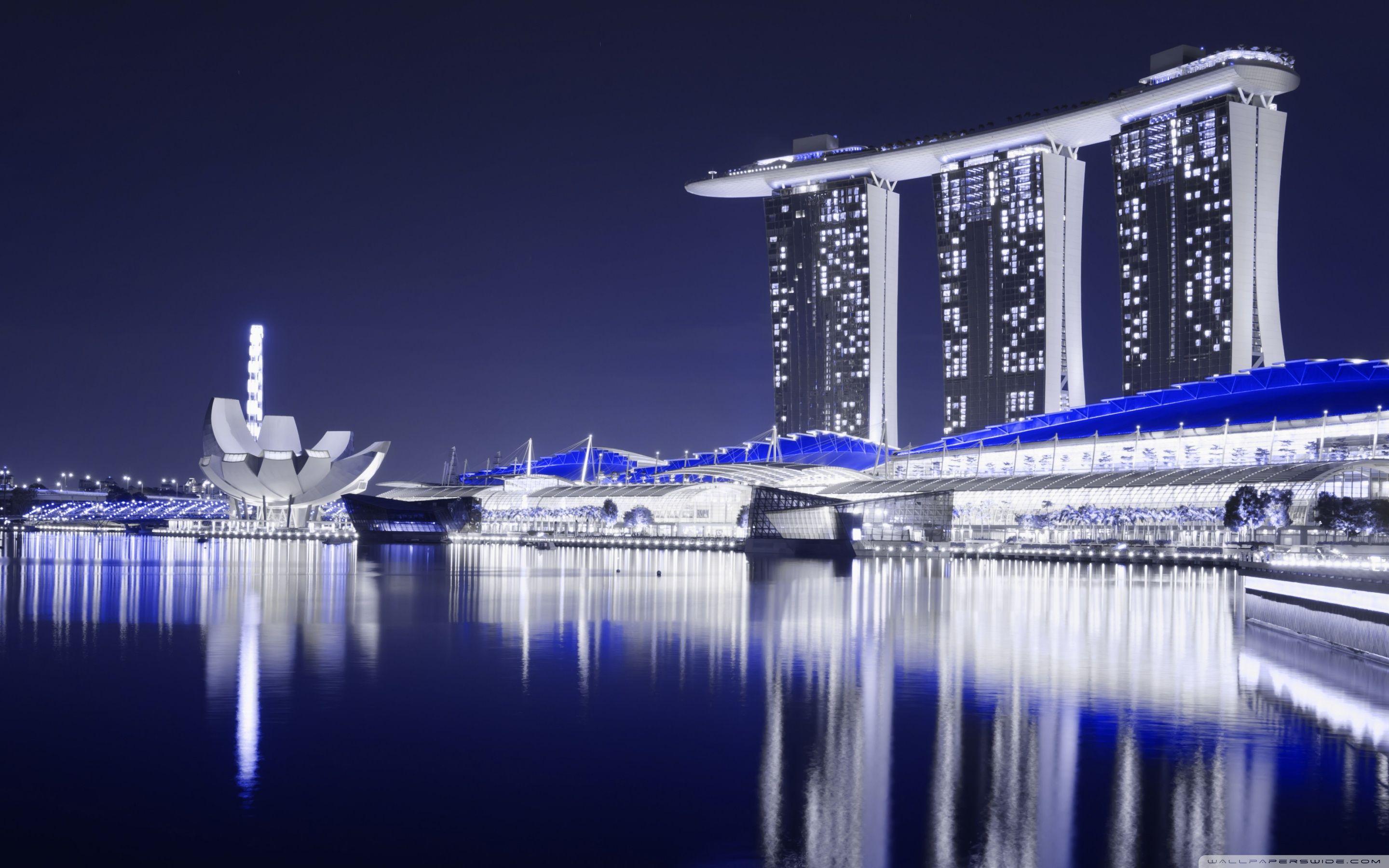 2880x1800 Marina Bay Sands, Singapore Ultra HD Desktop Background Wallpaper