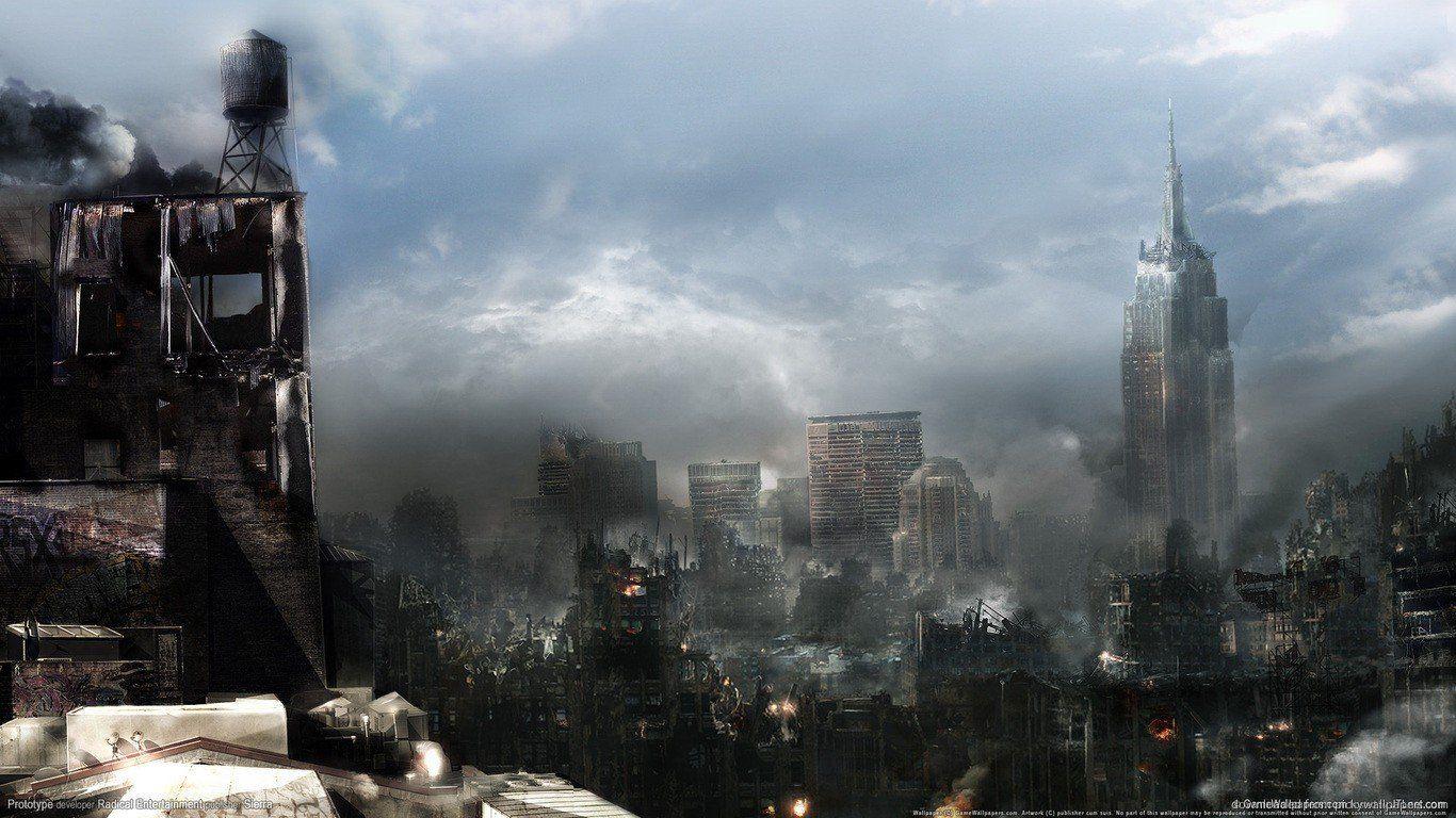 1366x768 apocalyptic, City HD Wallpaper / Desktop and Mobile Image & Photo