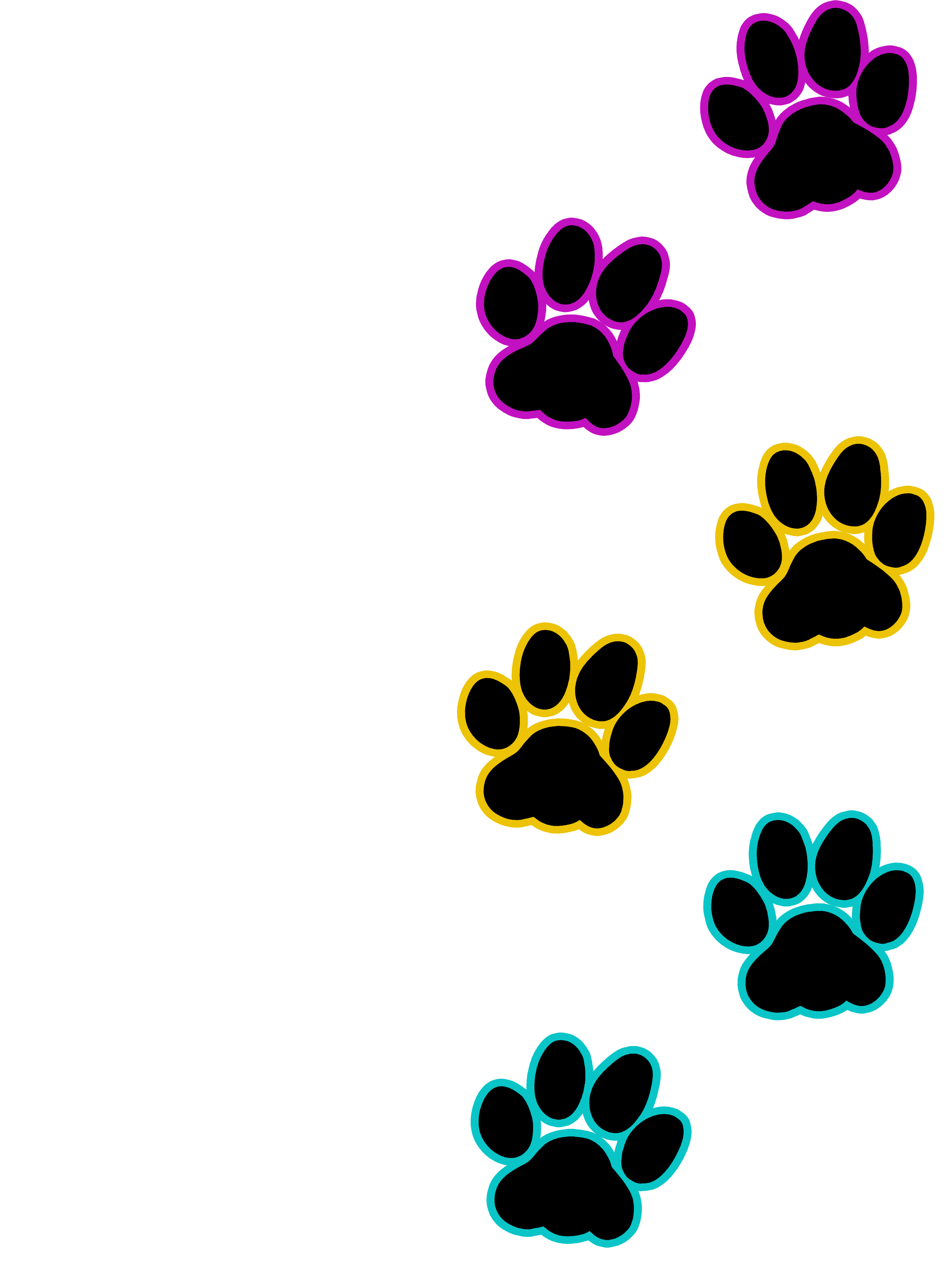 3600x4800 Ideas Cat Paw Print Pansexual Print Clipart Transparent, Download Wallpaper