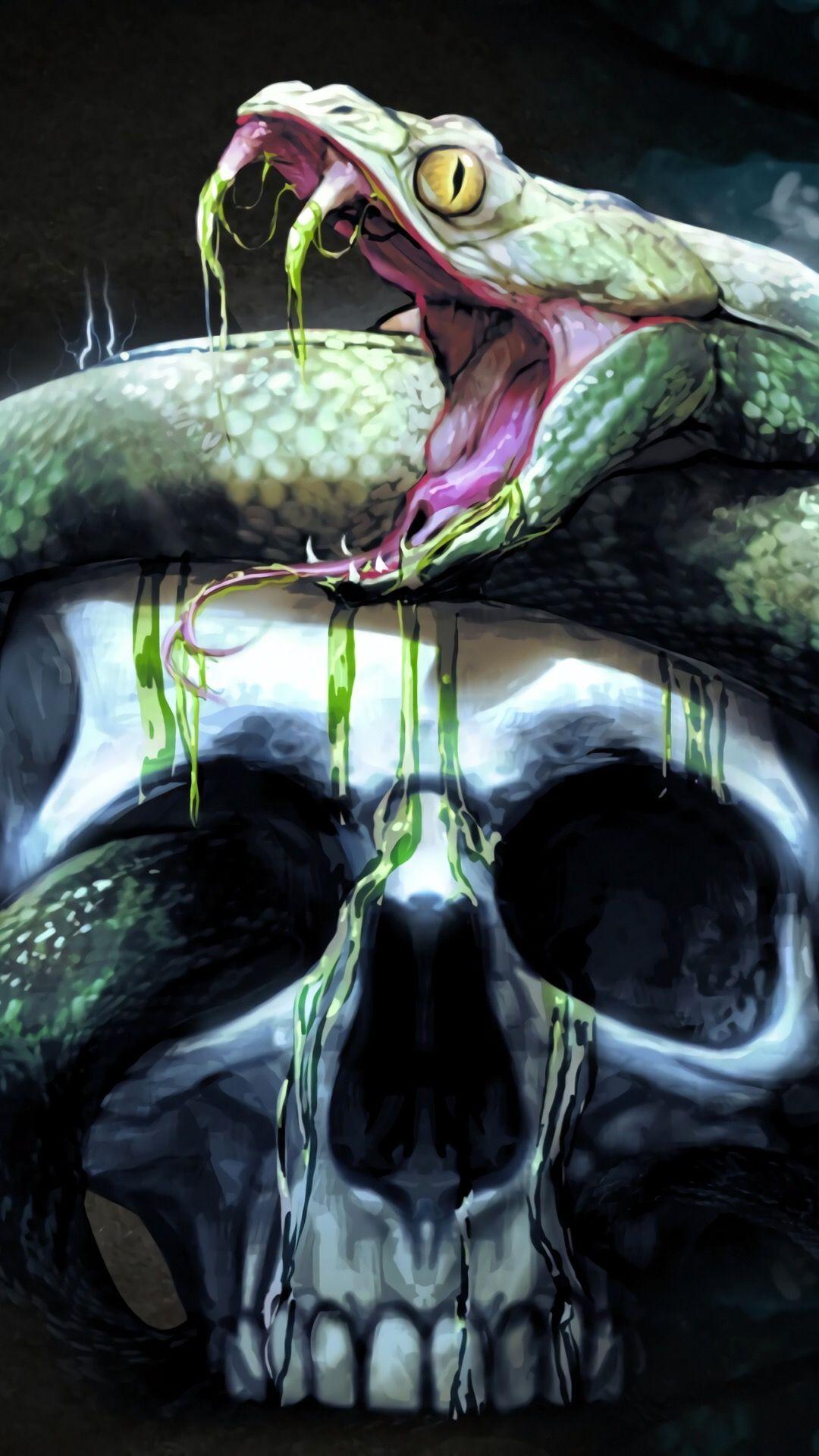 1080x1920 Breathtaking skull artwork. I really, really love this one