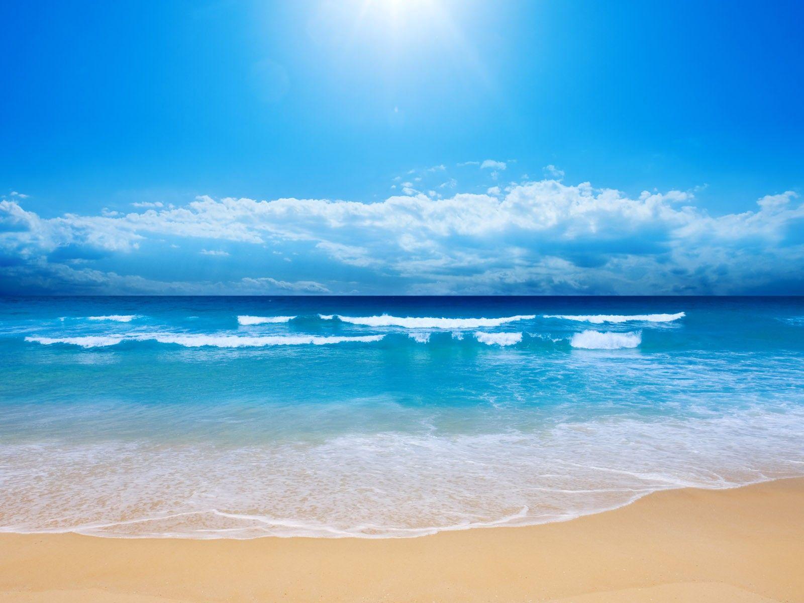 1600x1200 Beaches: Sky Beaches Blue Ocean Nature Tropical Beach Wallpaper