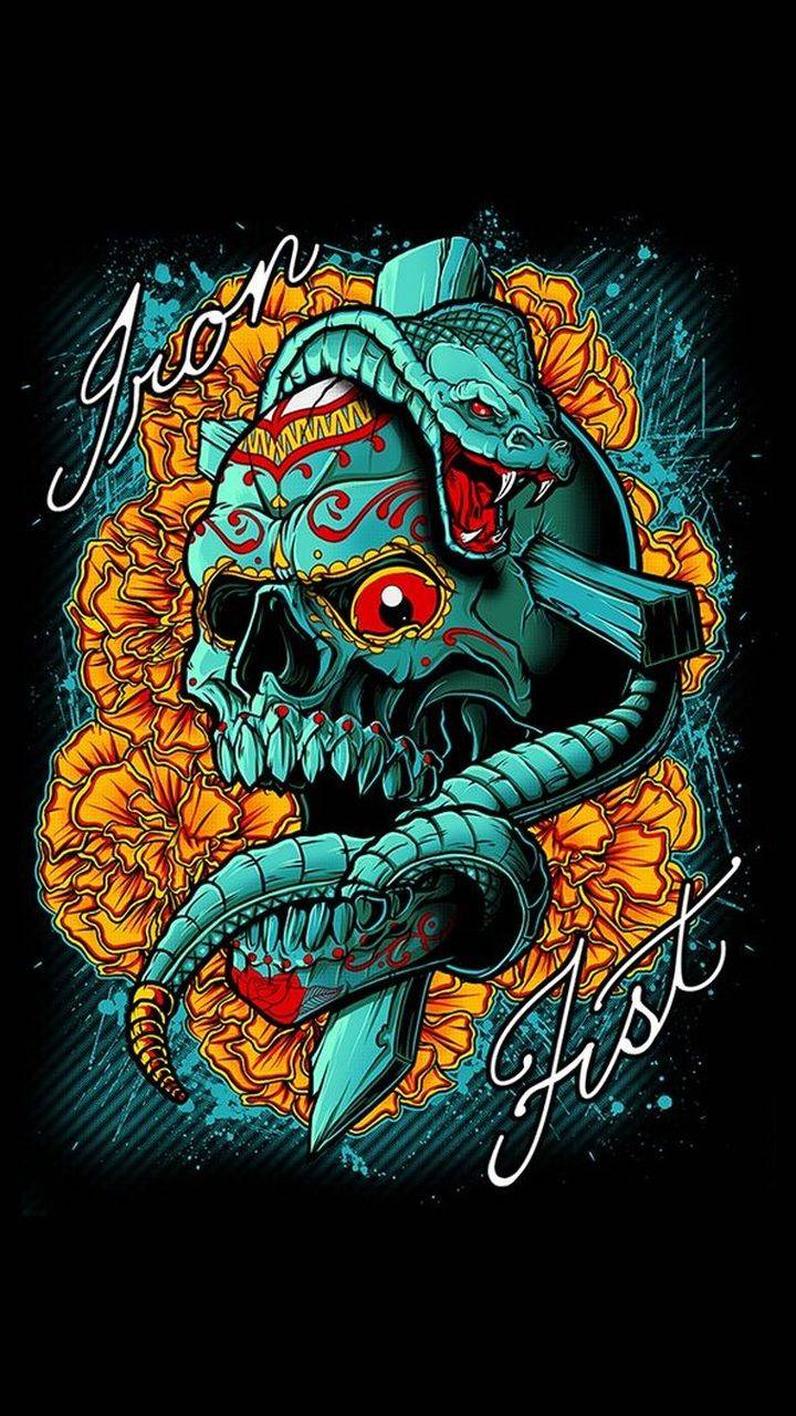720x1280 cobra skull wallpaper