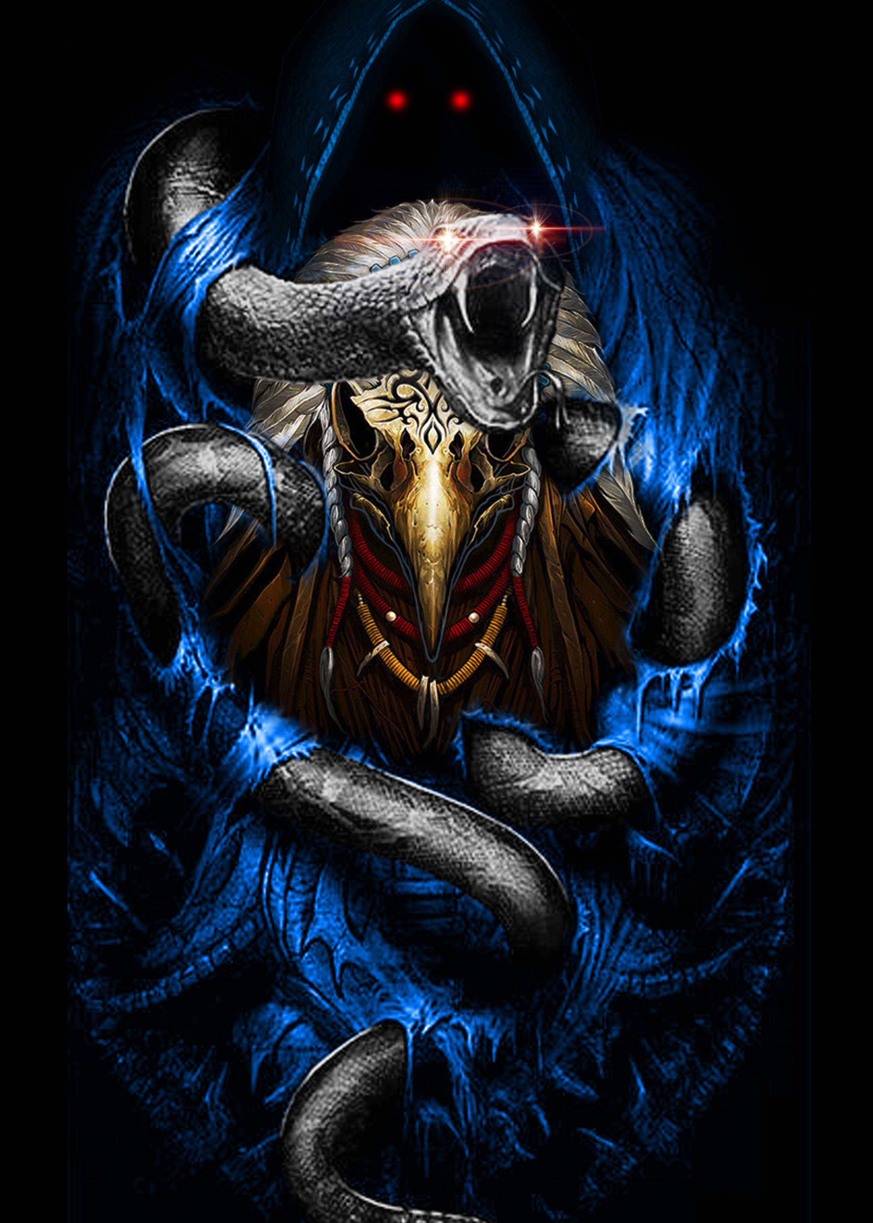 2900x4060 serpent vs eagle Animals Poster Print