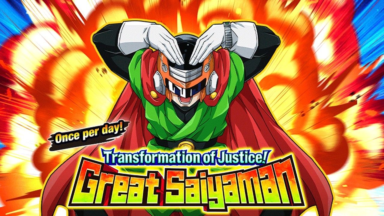 1280x720 *NEW* BONUS EVENT! TRANSFORMATION OF JUSTICE! GREAT SAIYAMAN!! (DBZ: Dokkan Battle)