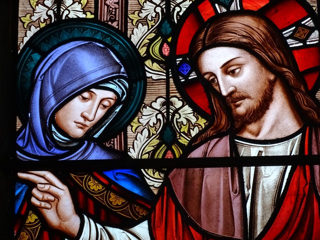 1024x768 Image of Christ with Woman (Poss. Mary Magdalene)
