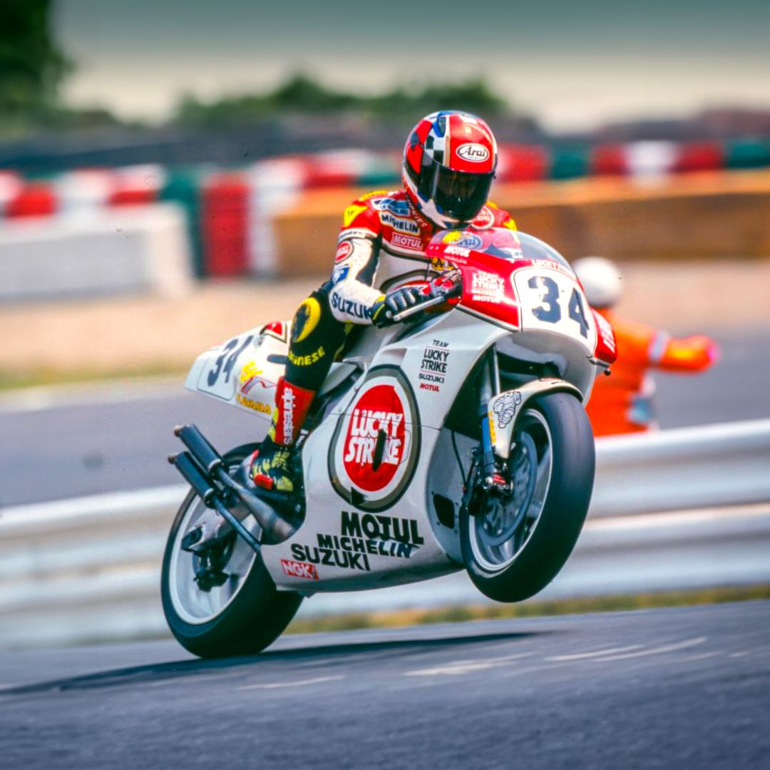1080x1080 If you could bring back one iconic MotoGP livery, which would it be? We'll start. Schwantz's Lucky Strike RGV500 Suzuki