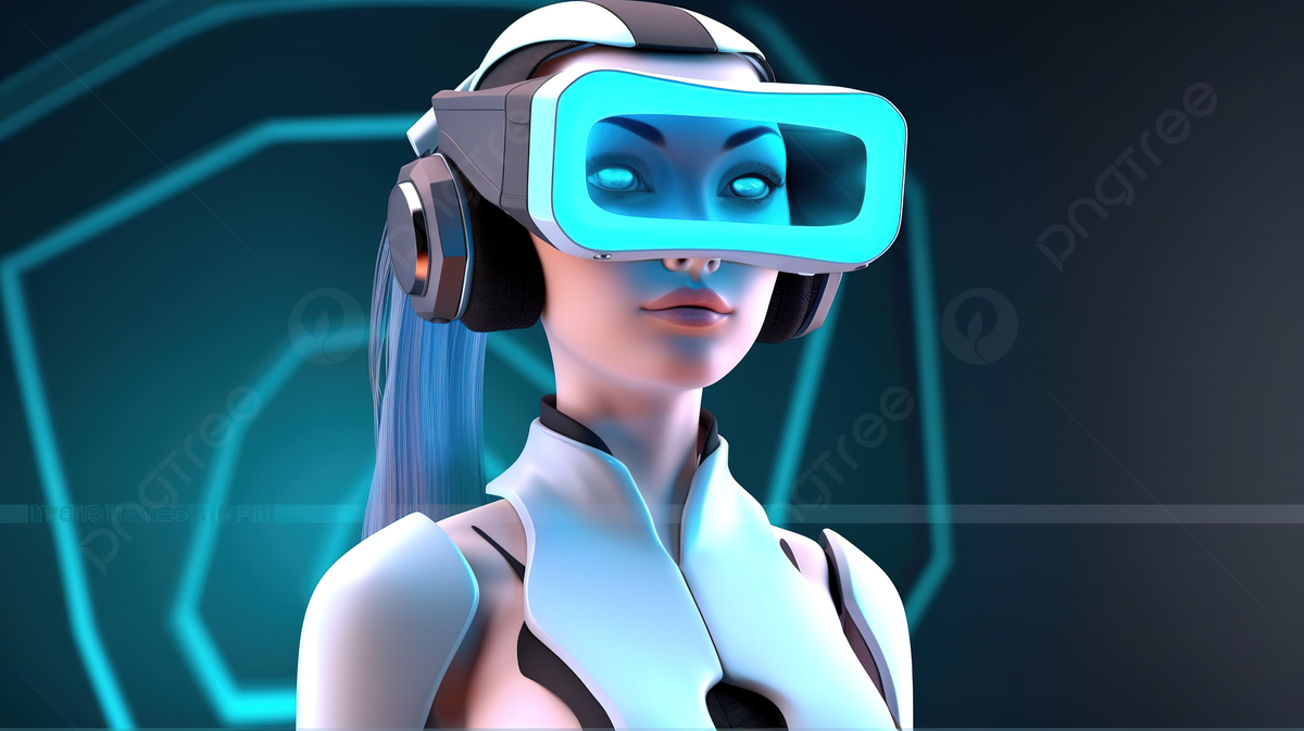 1200x673 Futuristic Vr Headset And Glasses On 3D Female Character, Metaverse, Metaverse 3D, Virtual Reality Background Image And Wallpaper for Free Download