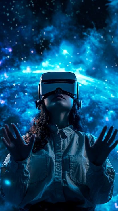 415x740 Vr Digital Space Tech Photo Free High Quality Picture