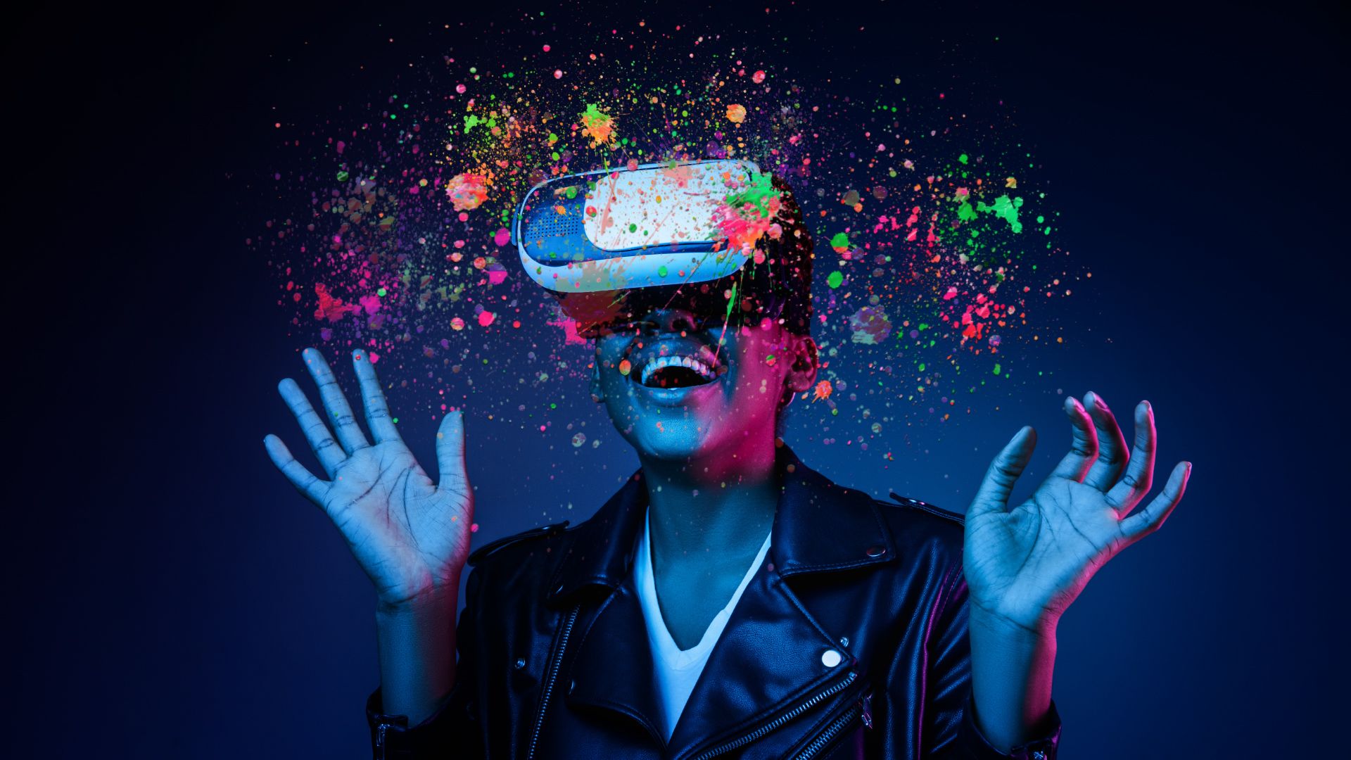 1920x1080 Vr Glasses Great Paintings Vr Art Virtual Gaming Headset Smartphone Headset Art Vision Vr
