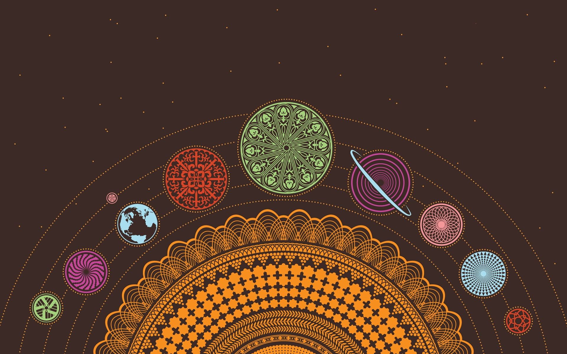 1920x1200 solar, System, Planets, Earth, Psychedelic, Scheme, Chakra, Esoteric Wallpaper HD / Desktop and Mobile Background