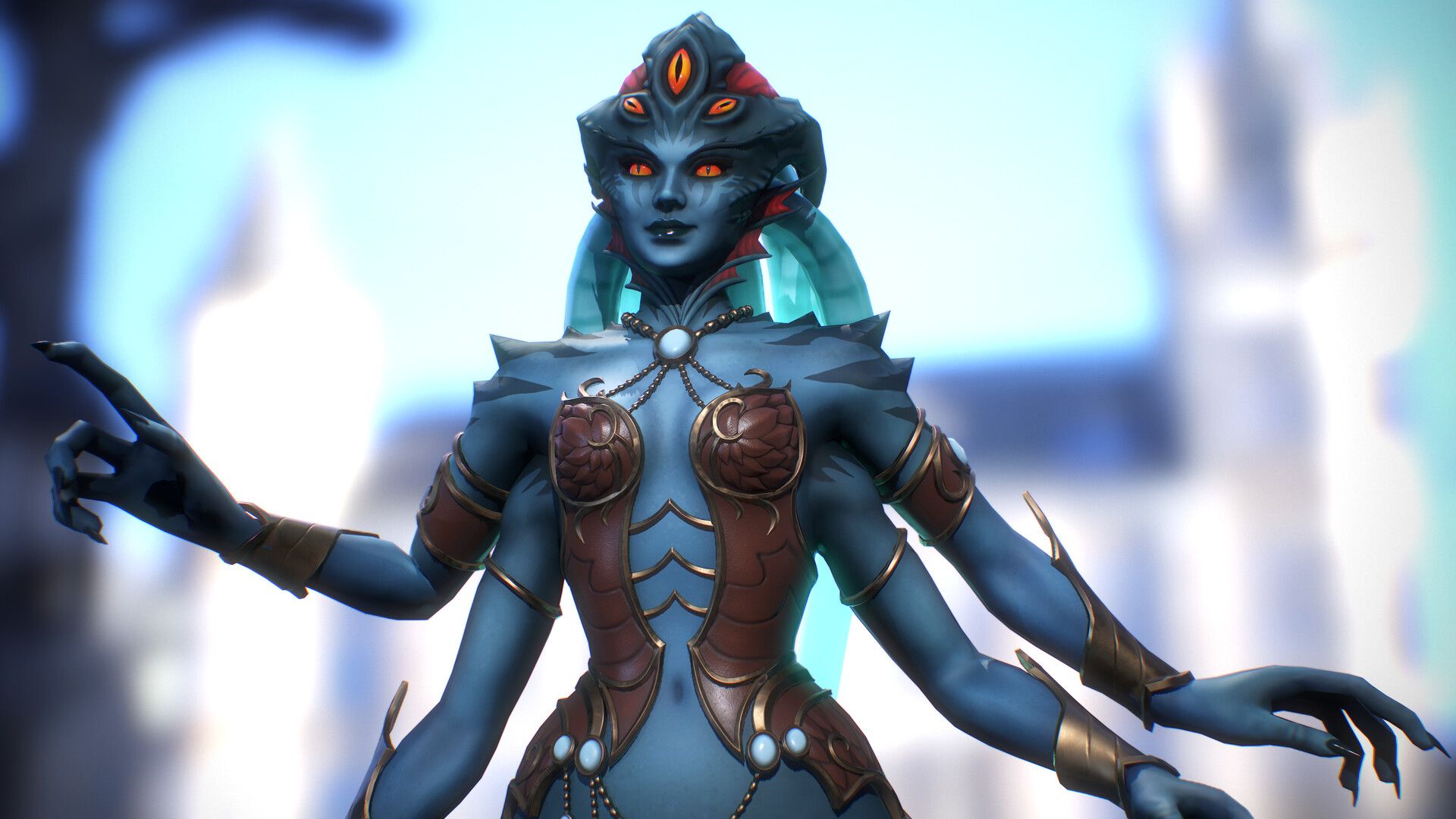 1920x1080 Elena Azshara of Warcraft Fanart 3D