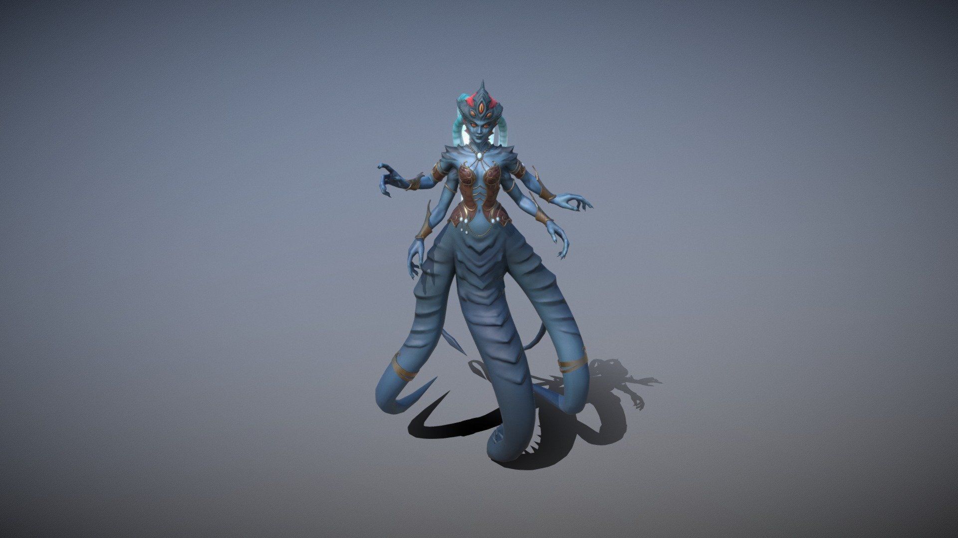 1920x1080 Queen Azshara model by elena_art [b8c404d]
