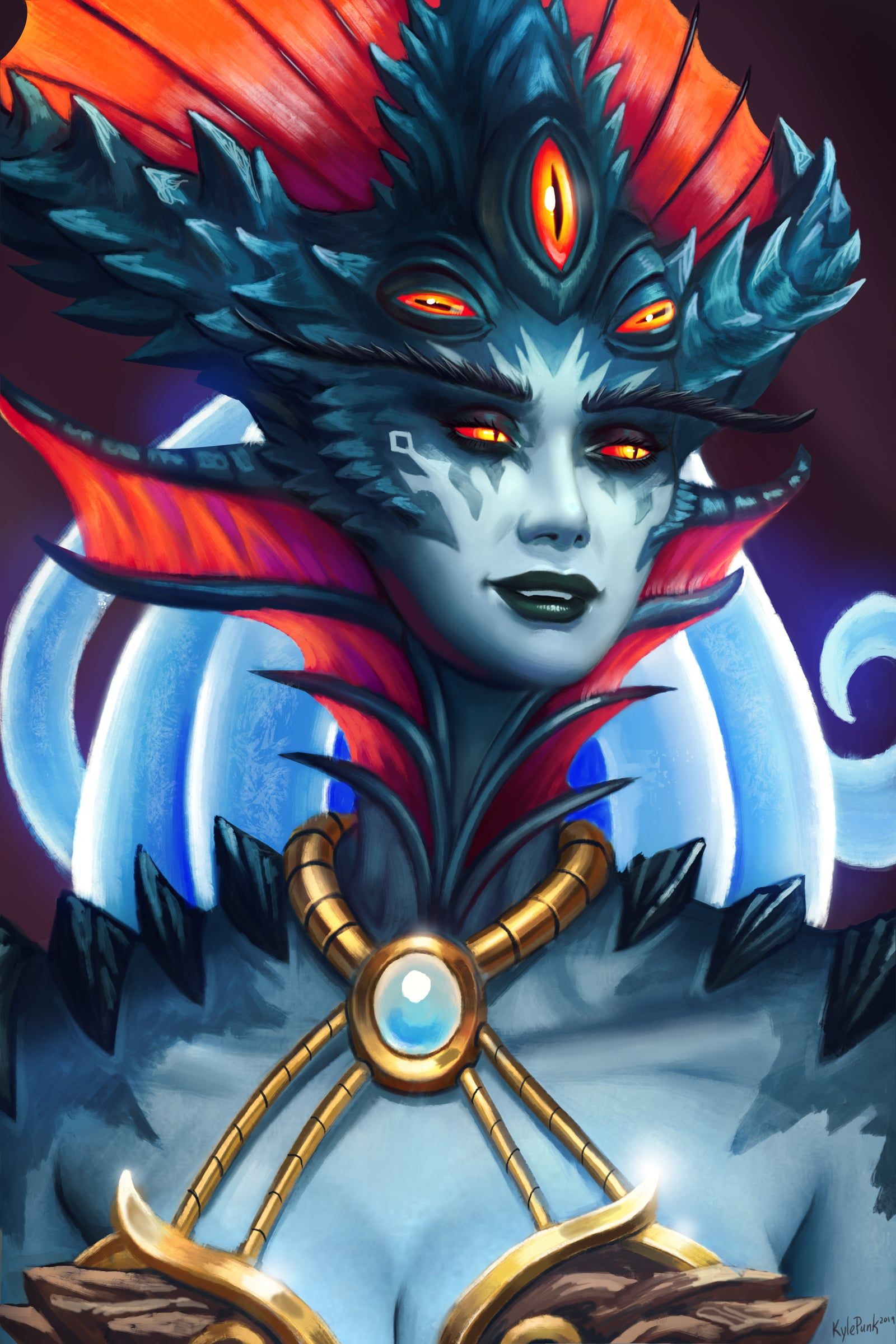1600x2400 Azshara Portrait by Kyle Punk Art