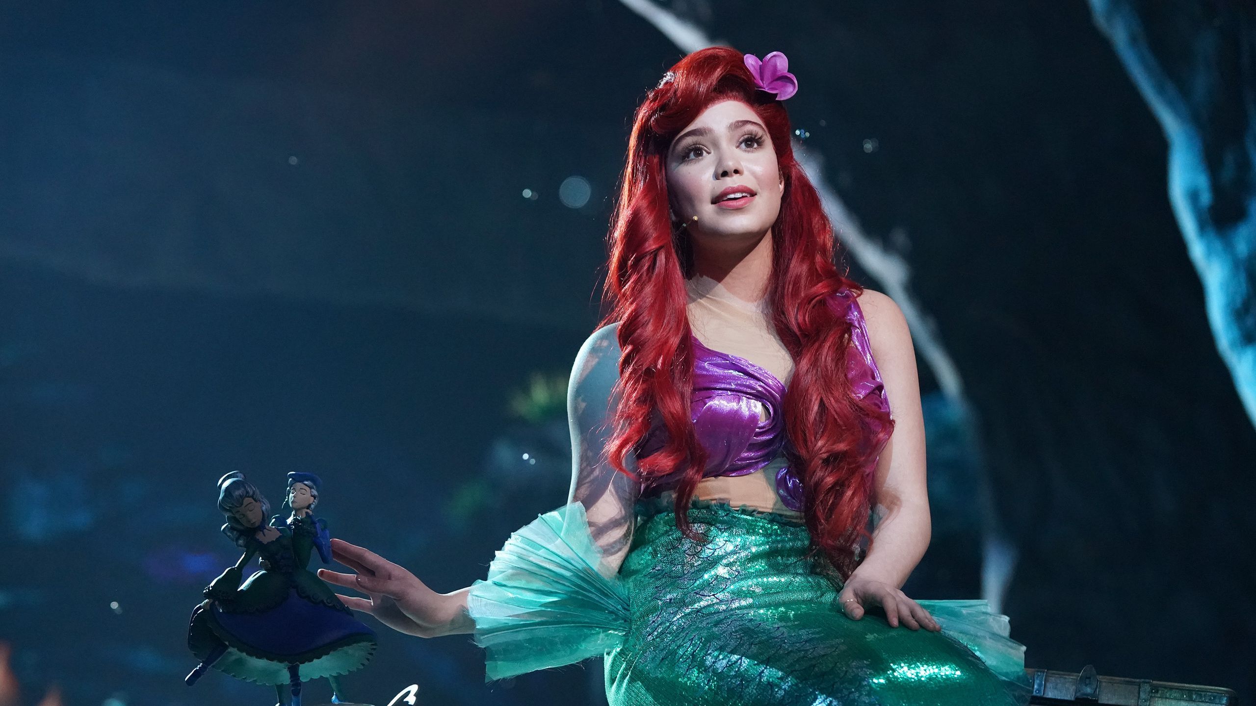 2560x1440 Watch Auli'i Cravalho Transform Into Ariel From 'The Little Mermaid'
