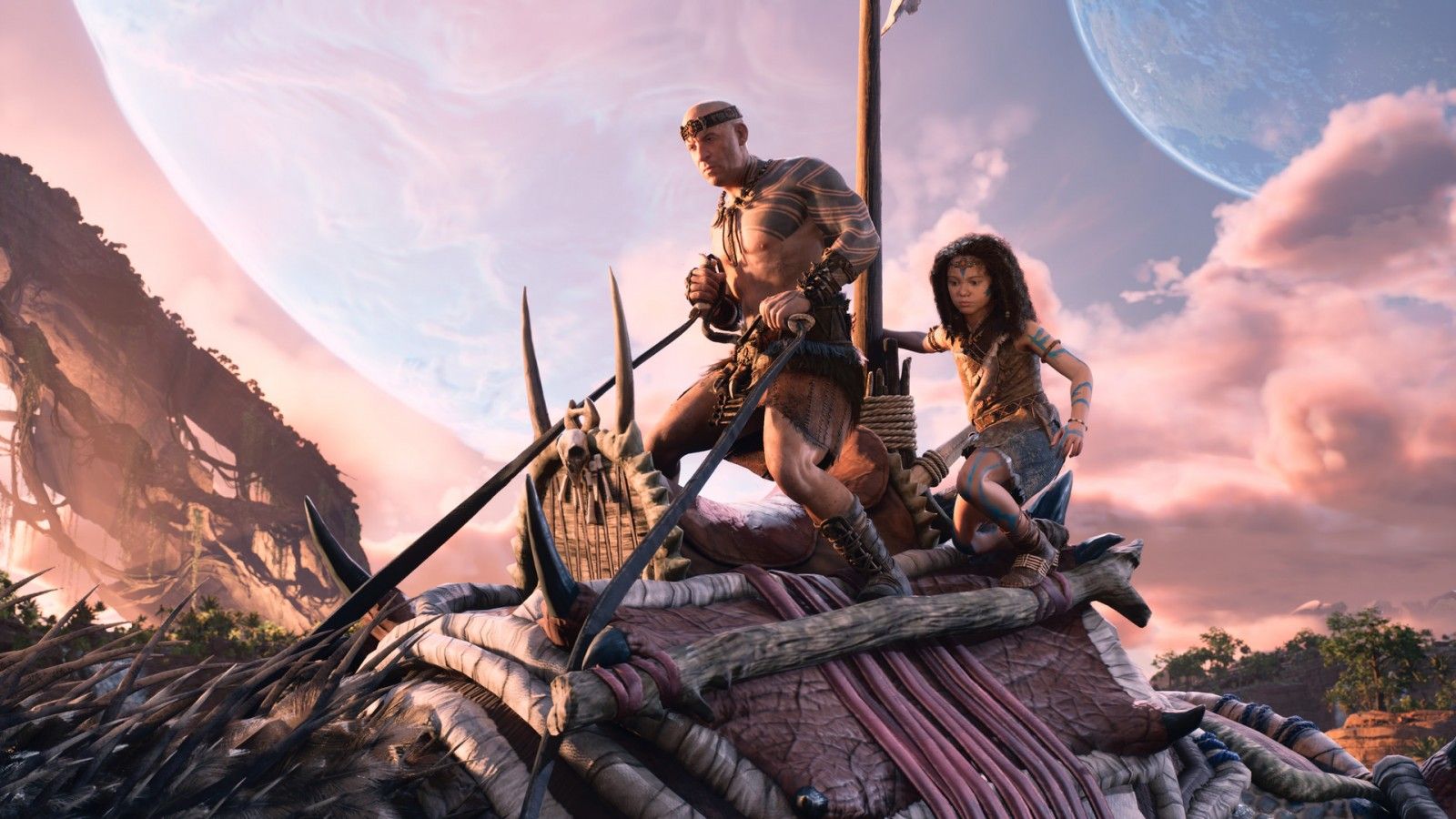 1600x900 Vin Diesel Santiago Moana Auli'i Cravalho Meeka HD Ark 2 Wallpaper