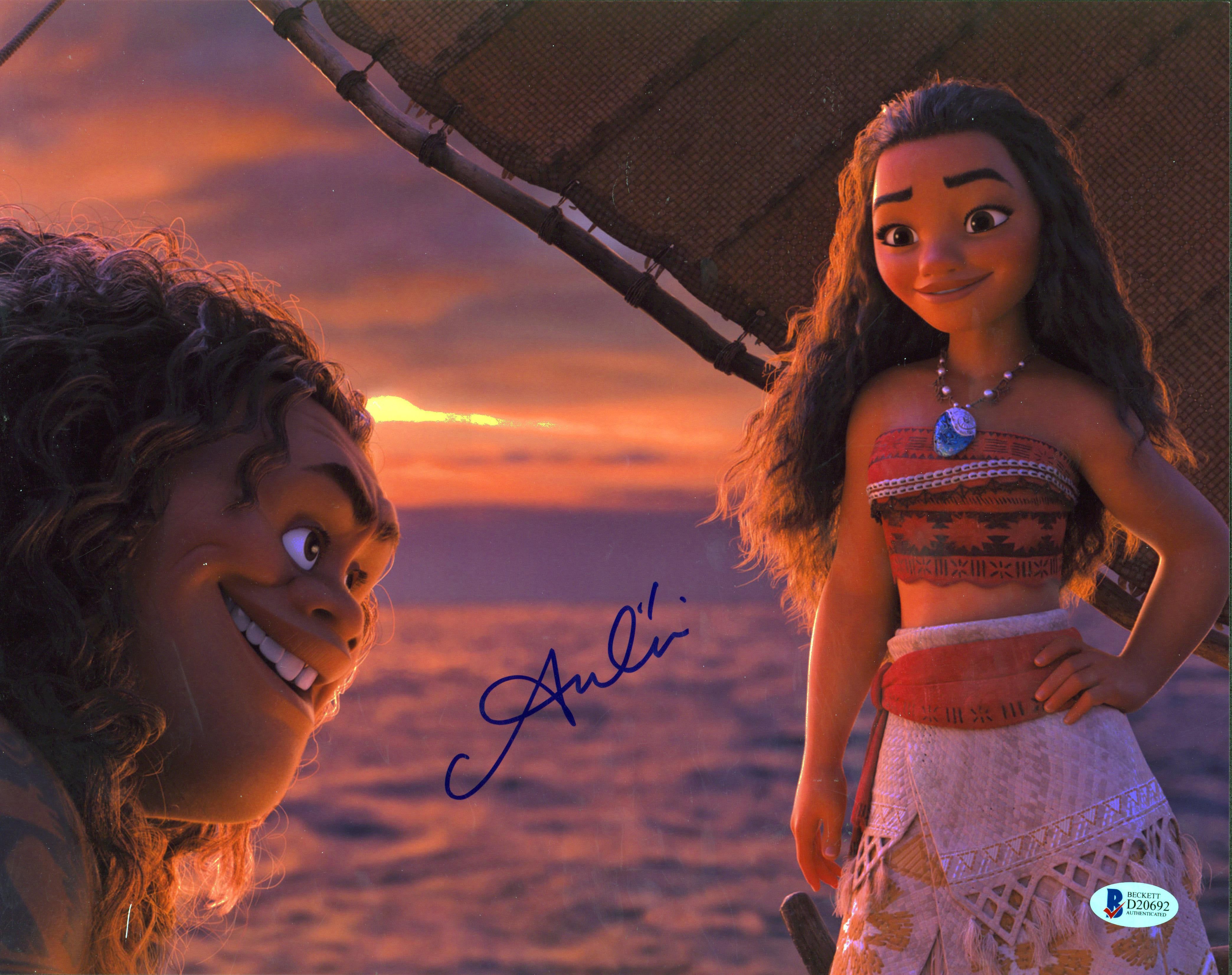 4175x3304 Auli'i Cravalho Moana Authentic Signed 11x14 Photo Autographed BAS #D2