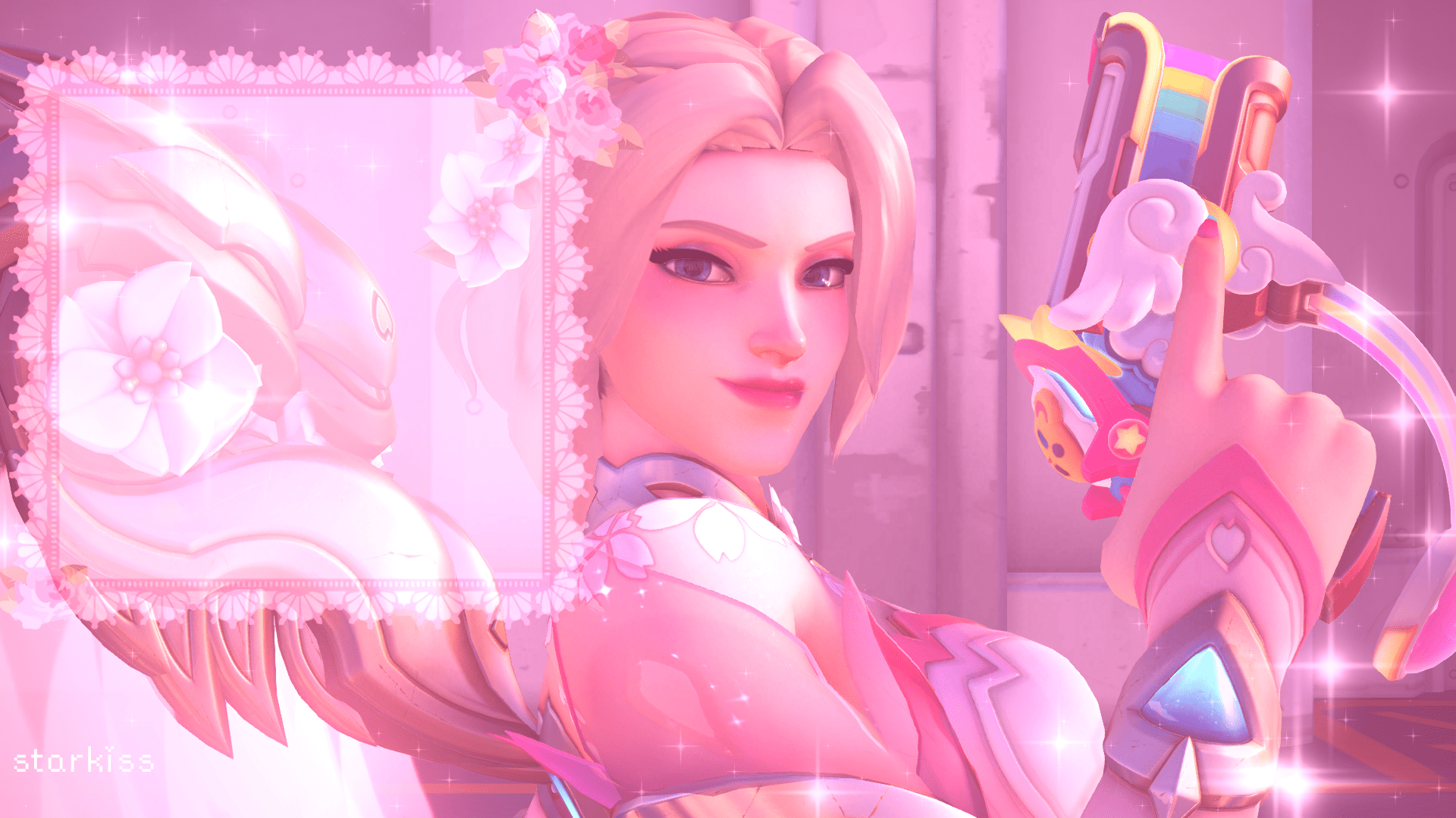 1920x1080 Made some Mercy wallpaper for my PC