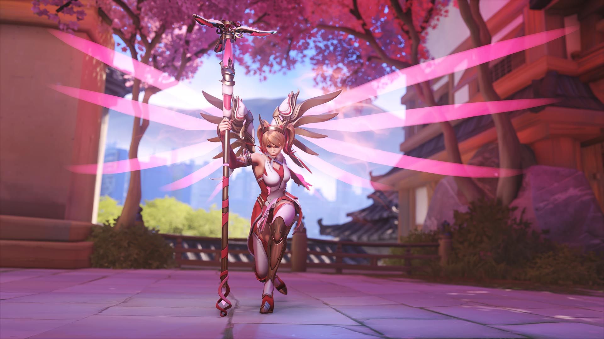 1920x1080 Overwatch 2's New Mercy Skins Fuel Lifesaving Breast Cancer Research