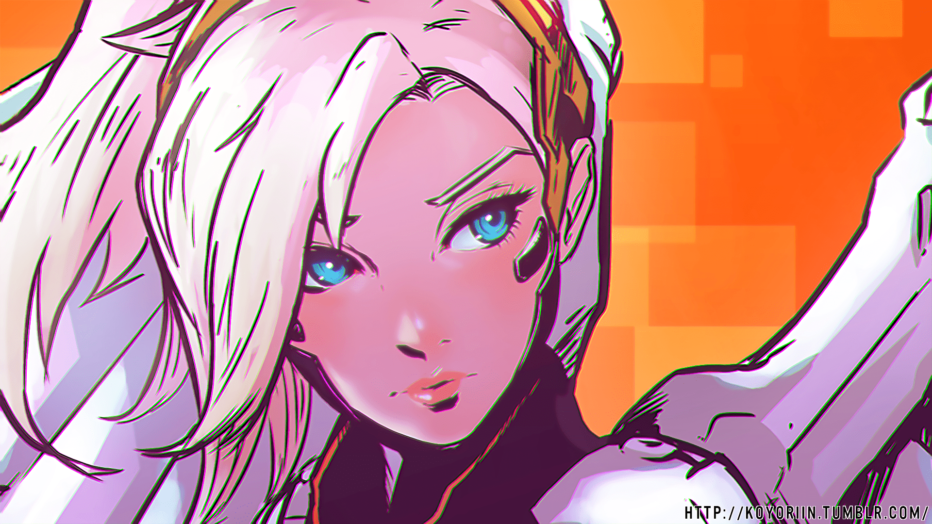 1920x1080 Mercy HD Wallpaper. Overwatch Fan Art