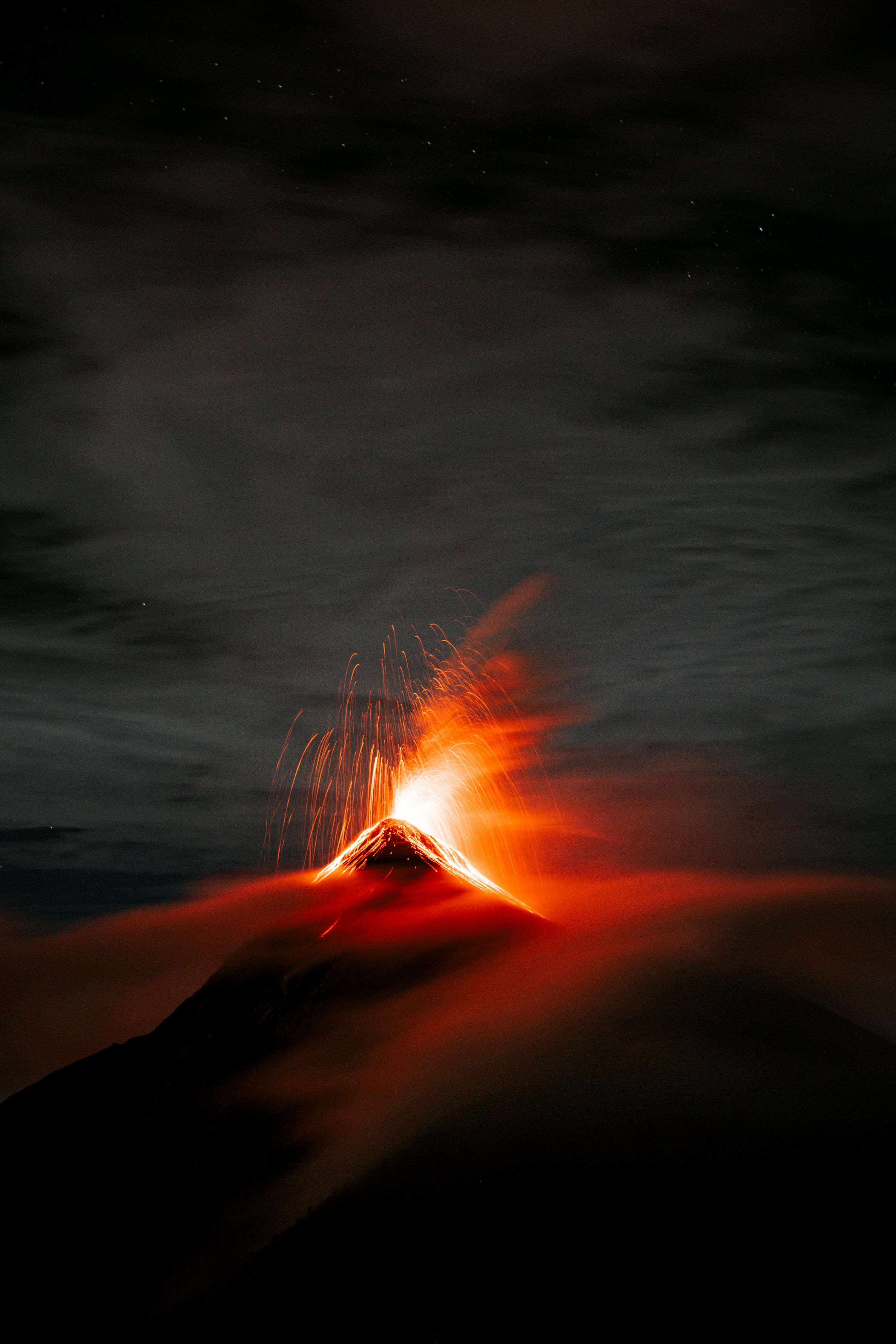 3000x4500 A person holding a fire photo