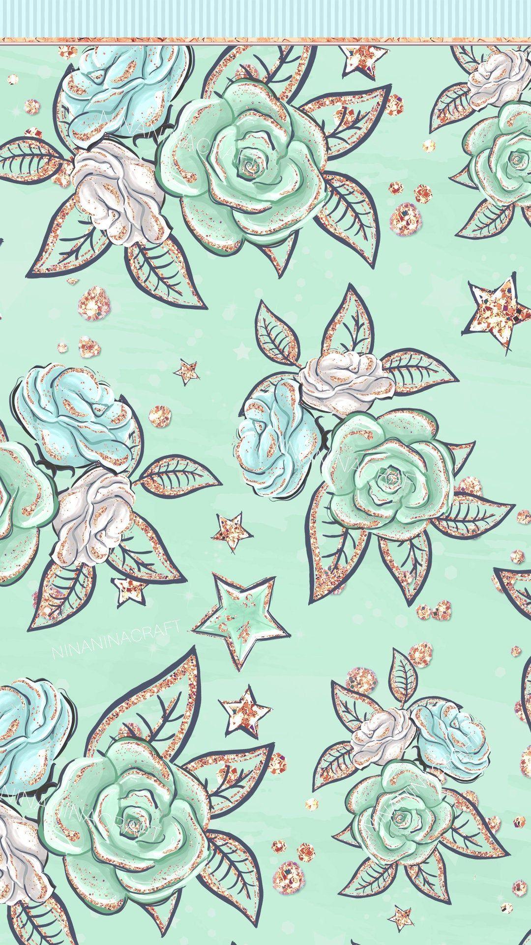 1080x1920 Cute Mint Green Clip Art, Pretty Glitter Planner Stickers, Girly