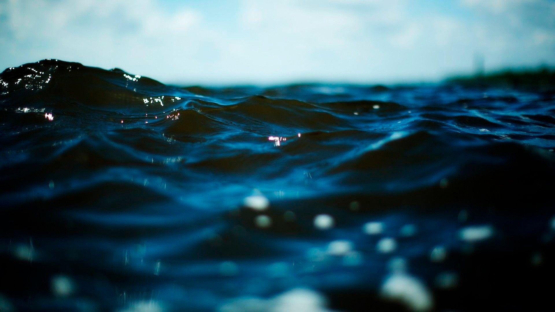 1920x1080 Night Ocean Close Up Desktop Wallpaper