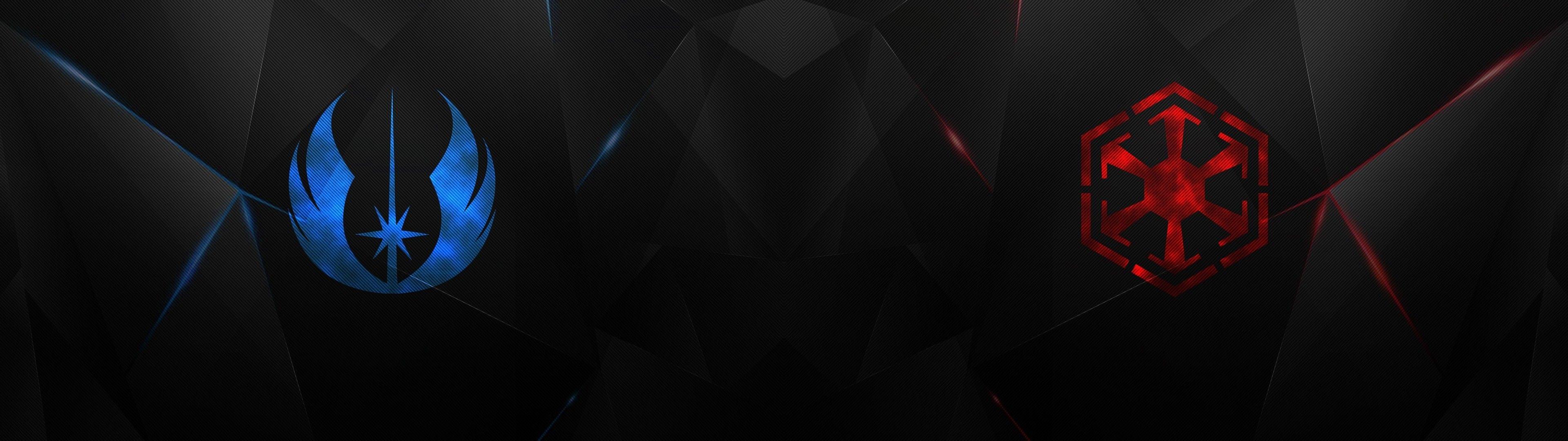 3840x1080 #Star Wars, #symbols, wallpaper