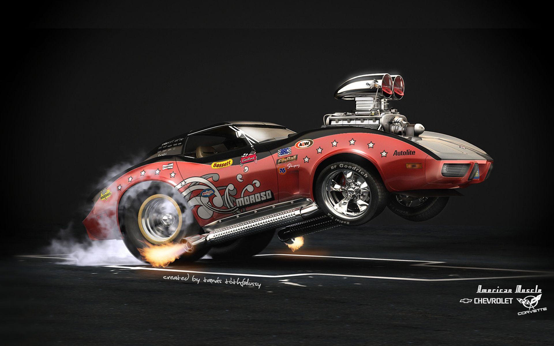 1920x1200 chevrolet corvette 3D HD wallpaper jpg 1990 - Chevrolet HD