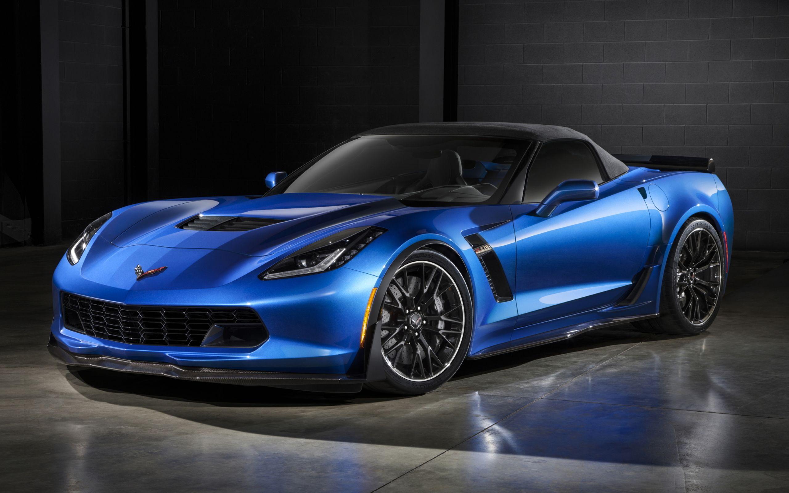 2560x1600 Wallpaper of Blue, Car, Corvette, Chevrolet Corvette Z Sport