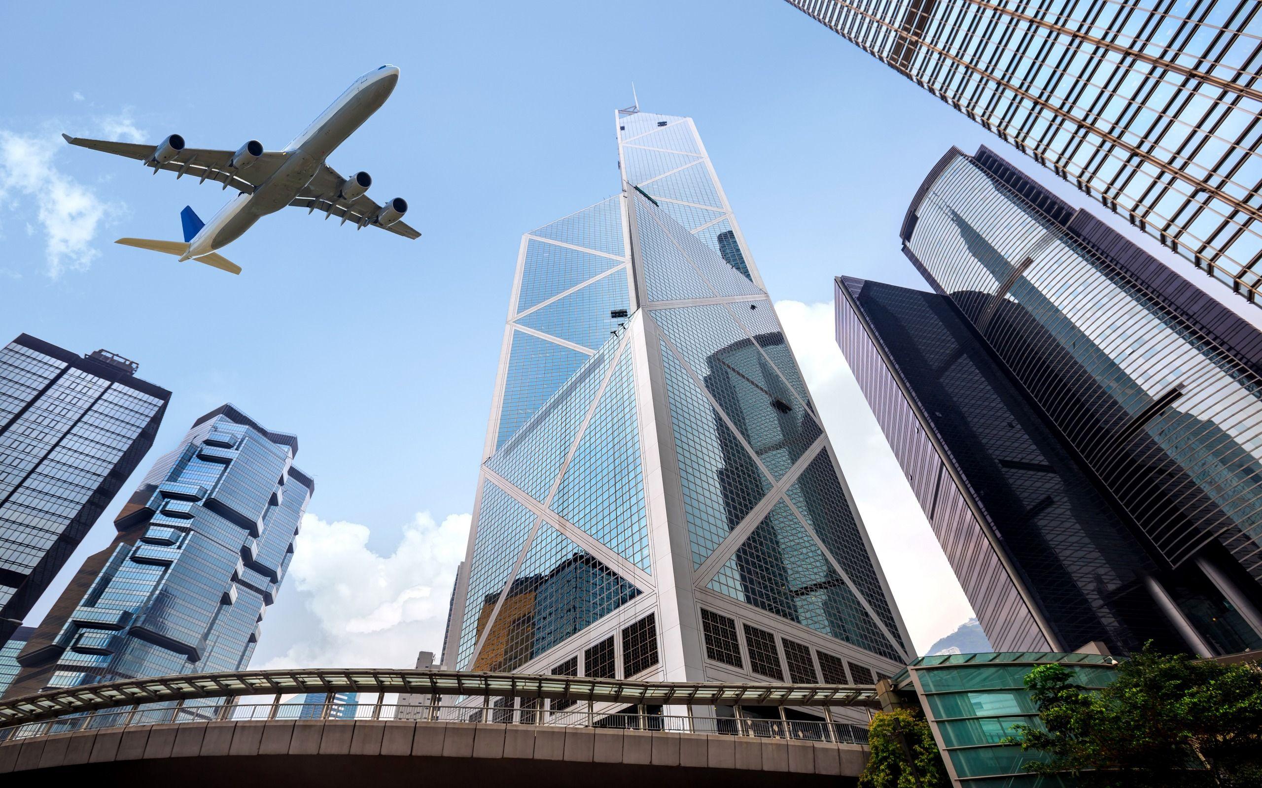 2560x1600 Download wallpaper Bank of China Tower, modern architecture