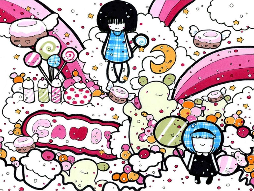 Candy Cartoon Wallpapers - Top Free Candy Cartoon Backgrounds -  WallpaperAccess