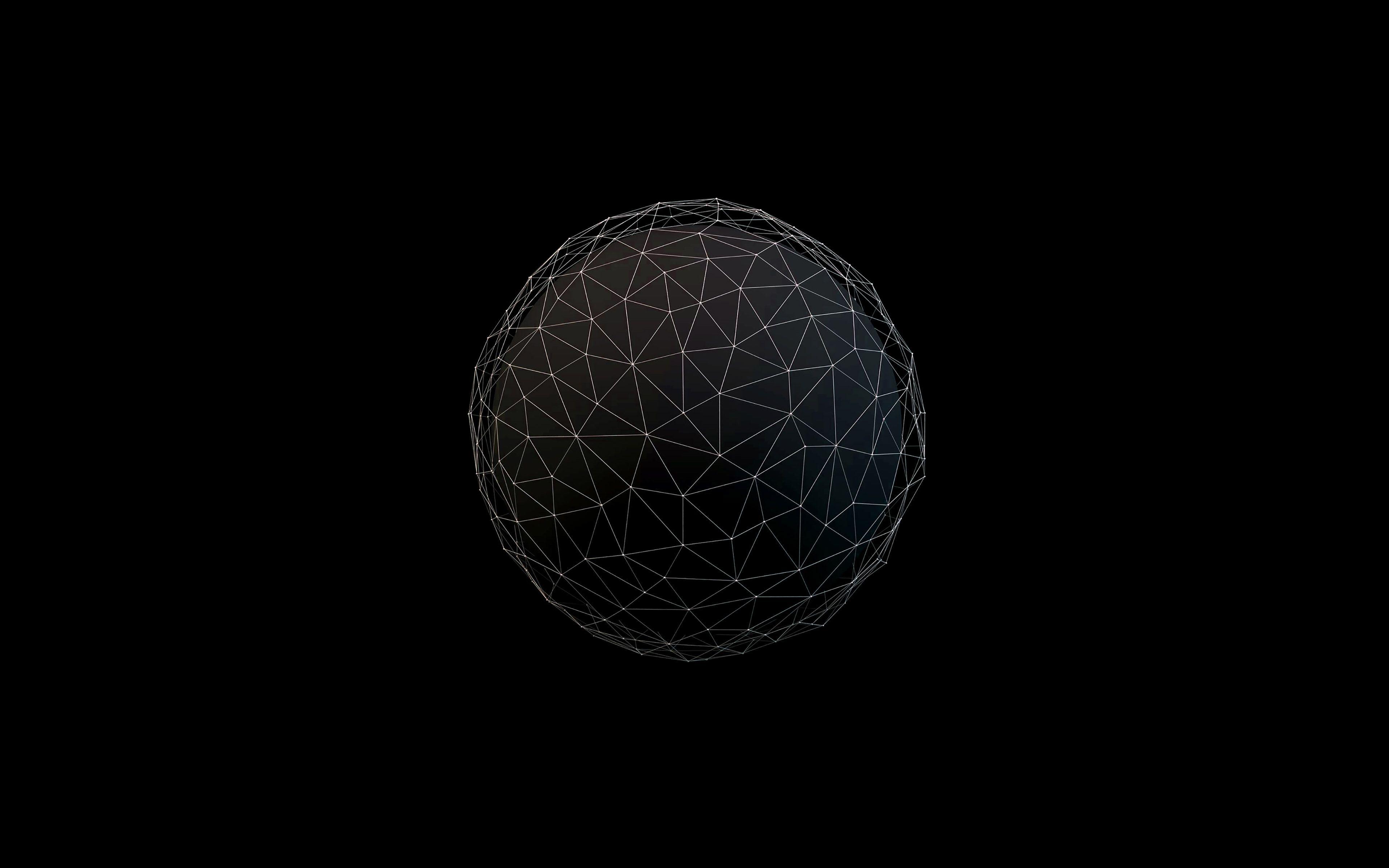 3840x2400 Abstract Line Circle Art Digital Simple