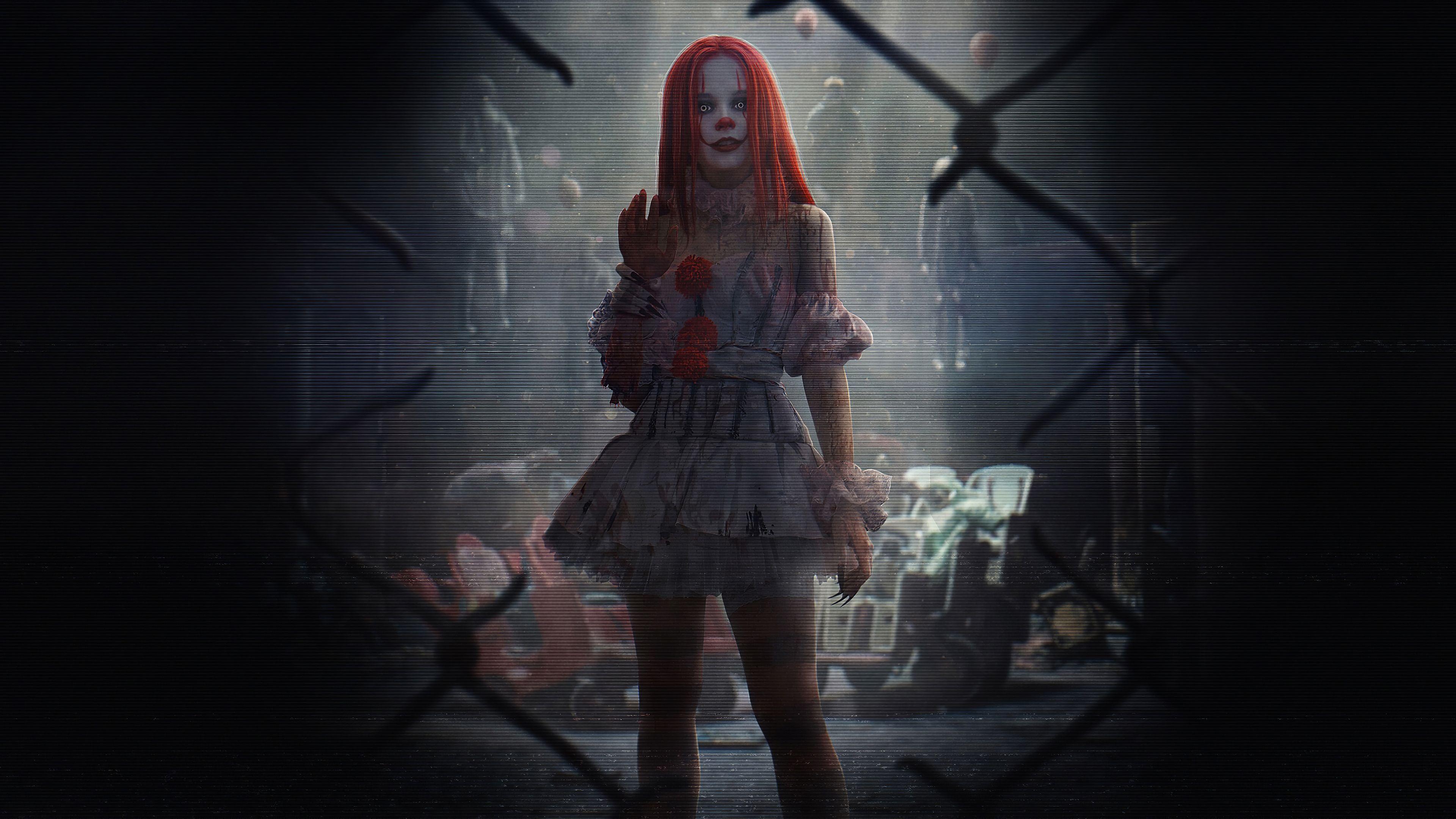 3840x2160 Wallpaper 4k It Clown Girl 4k Wallpaper, Clown Wallpaper, HD