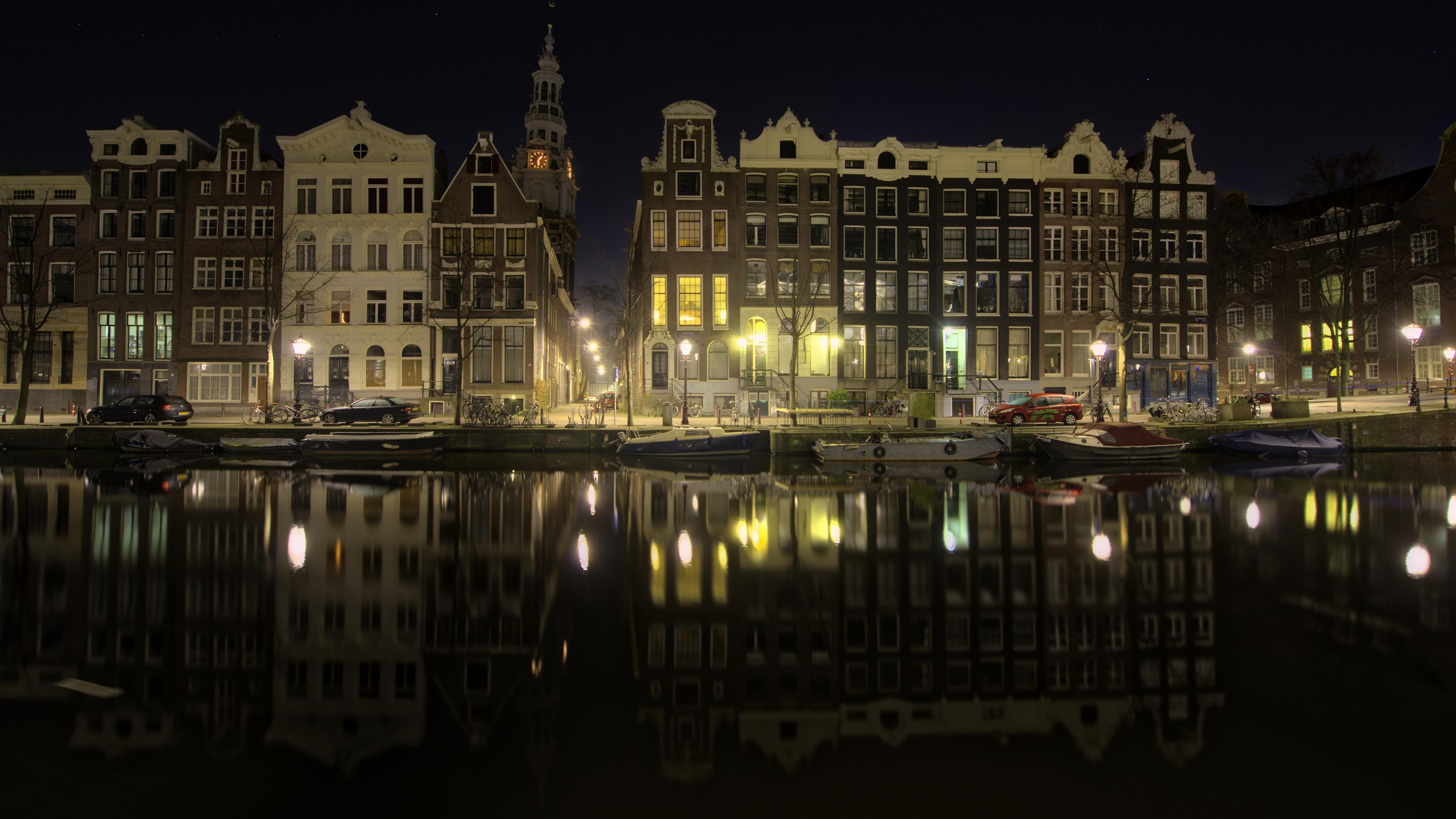 4373x2460 Amsterdam, Holland at night [4373x2460]