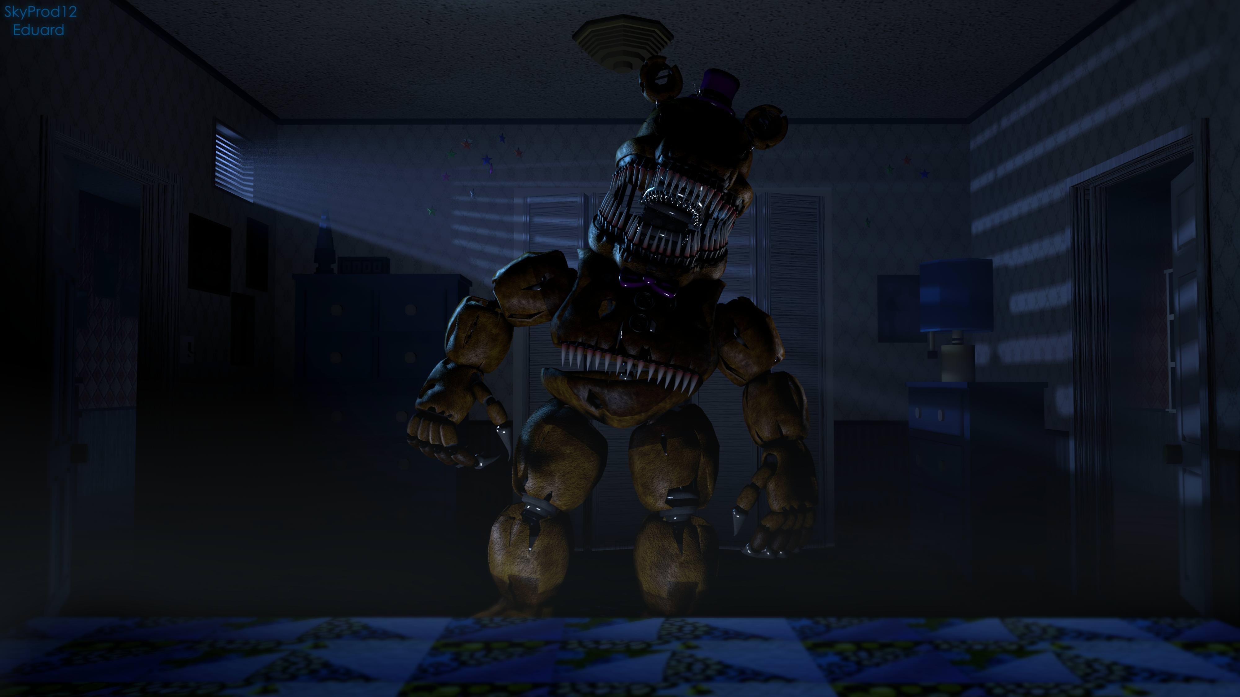 fnaf 4 PC wallpaper (1920x1080) [credit to enderziom2004 for full body png]  : r/fivenightsatfreddys