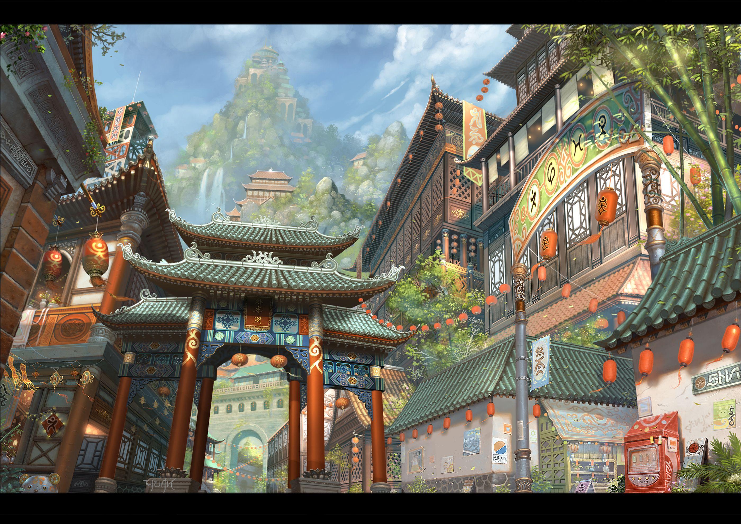 2800x1979 City Scene
