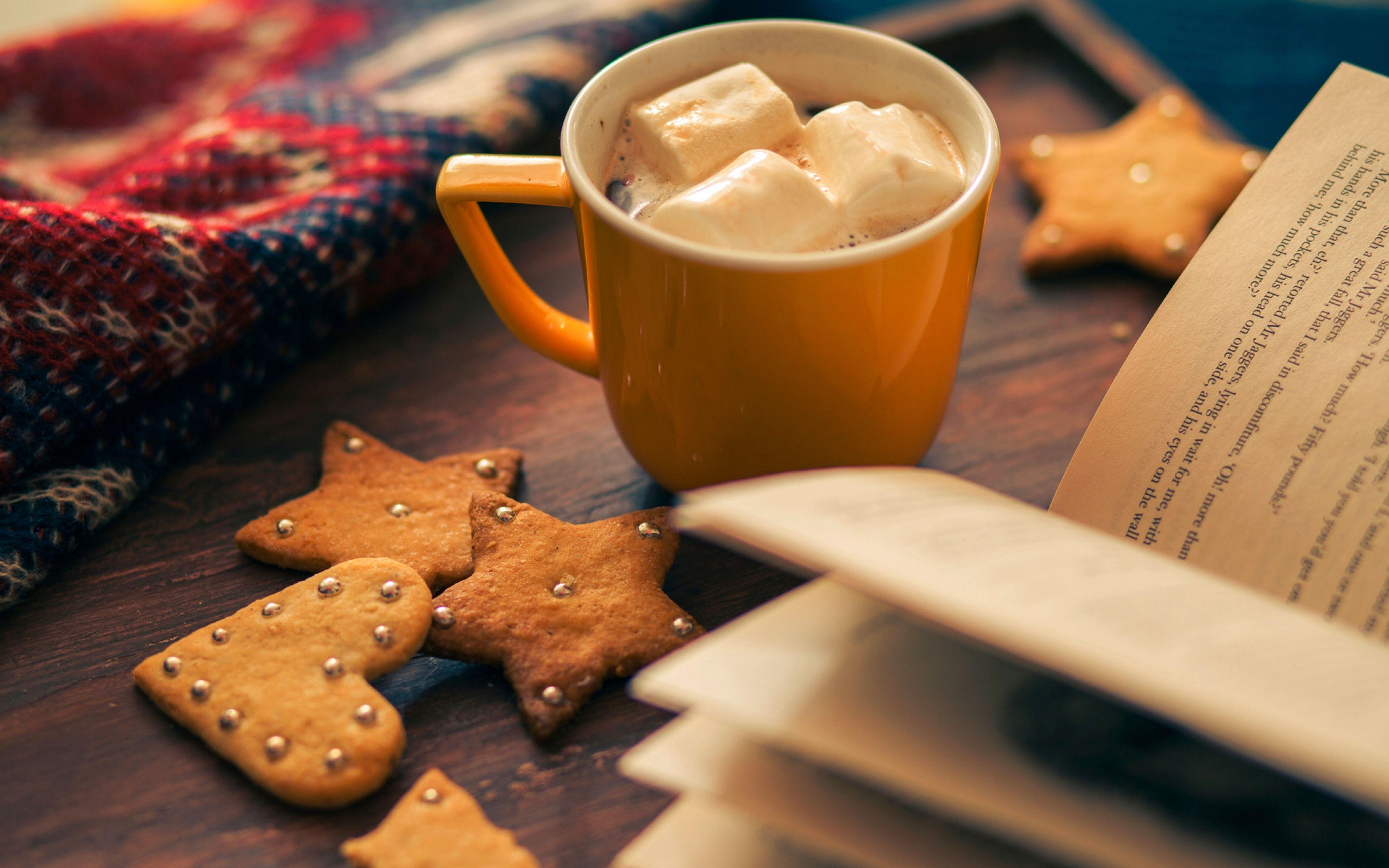 3800x2375 Download wallpaper winter, holiday, heart, star, food, cookies