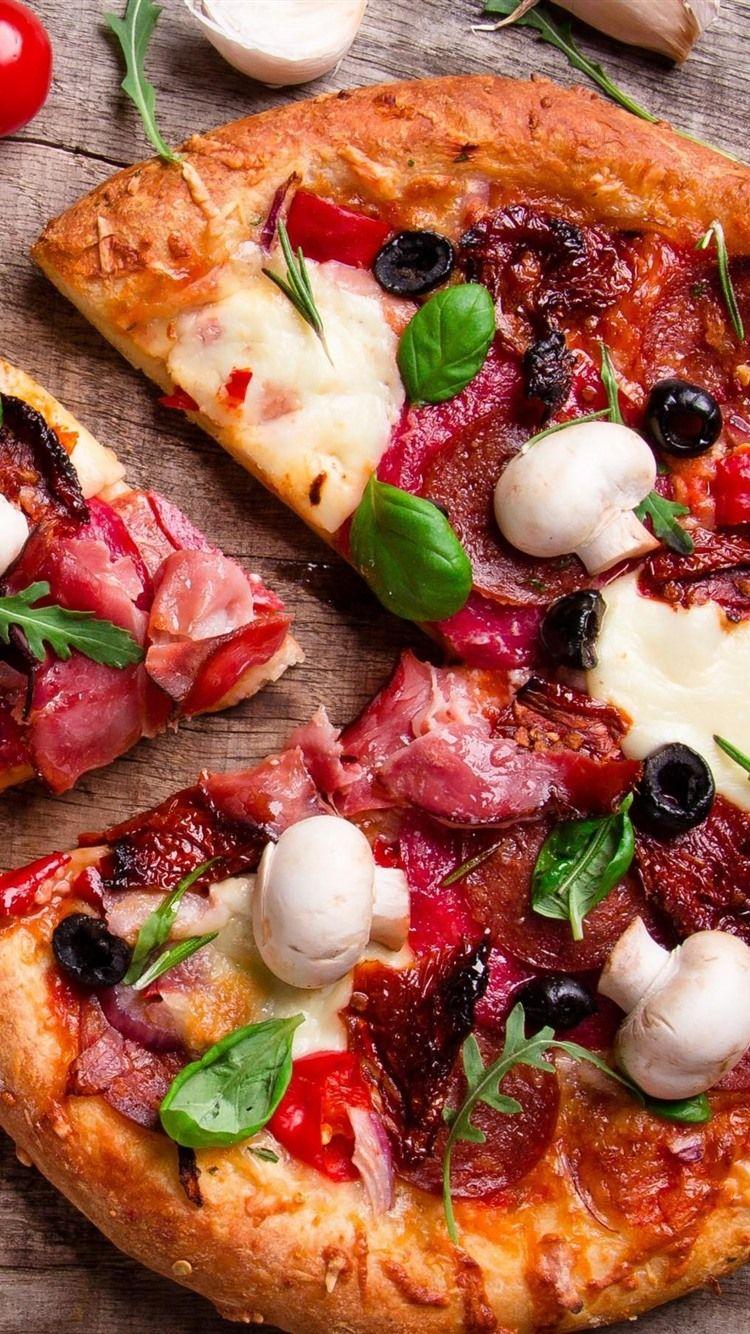 750x1334 Delicious Pizza, Food, Tomatoes, Mushroom 828x1792 IPhone 11 XR