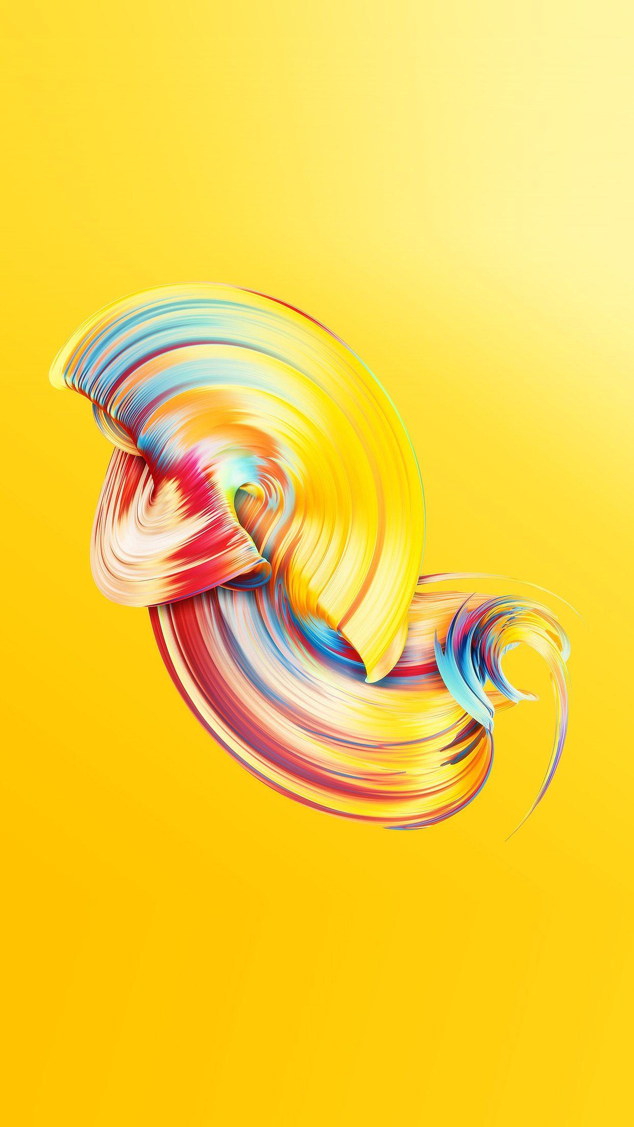 1242x2208 Abstract Lines Color Yellow Pattern Background Wallpaper