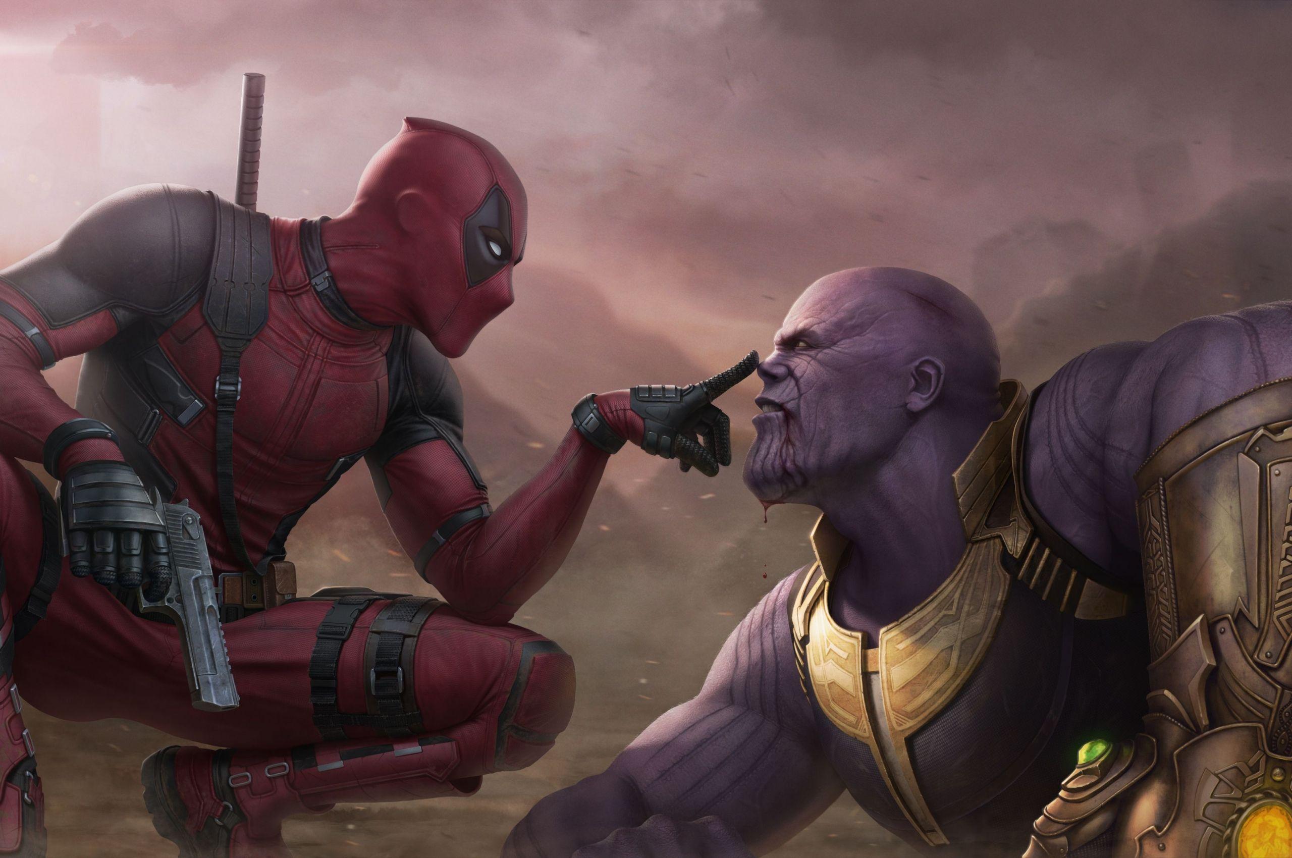 2560x1700 Free download Deadpool Vs Thanos 4k thanos wallpaper supervillain
