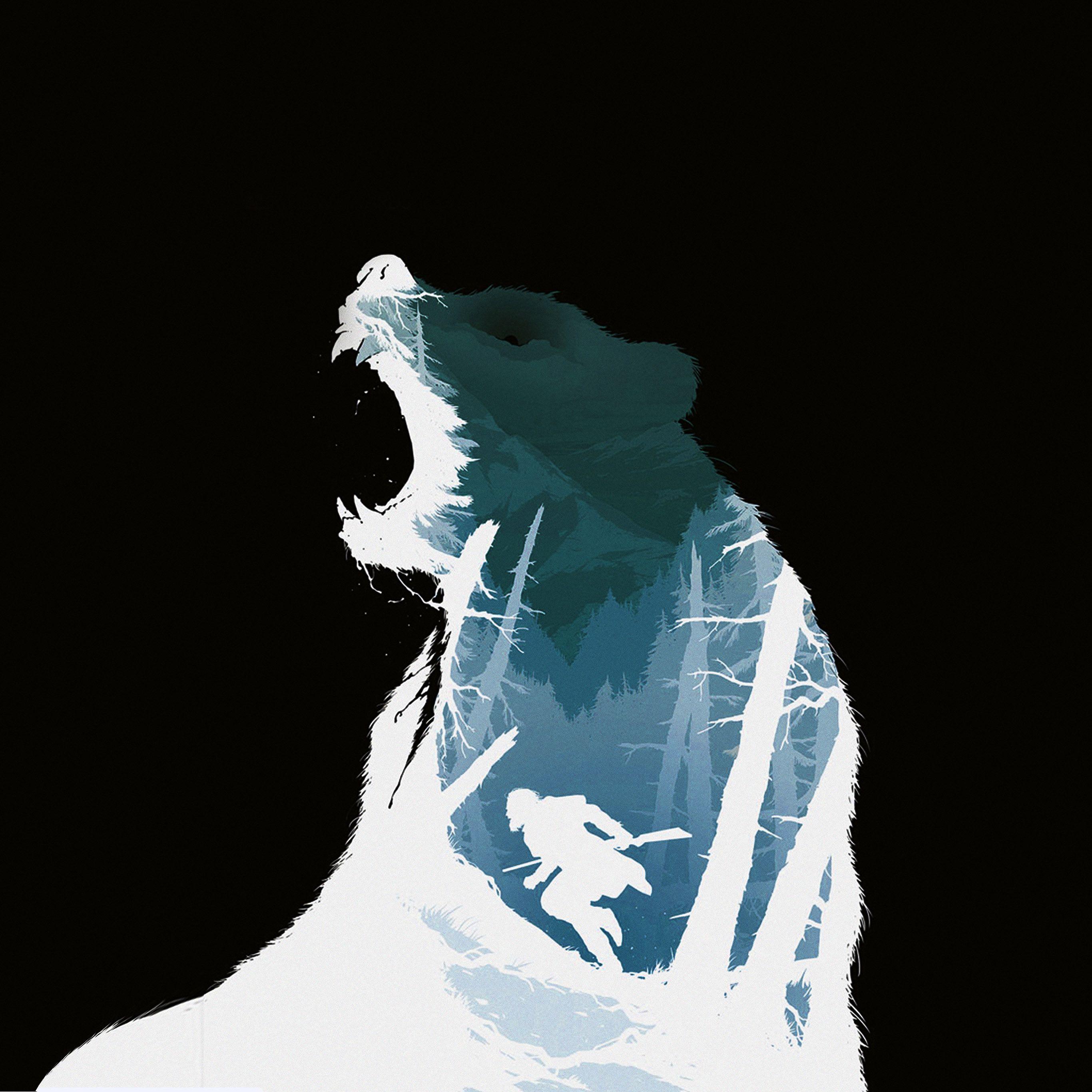 Bear dark. Медведь арт Минимализм. Белый медведь арт. Призрачный медведь. Белый медведь арт Минимализм.