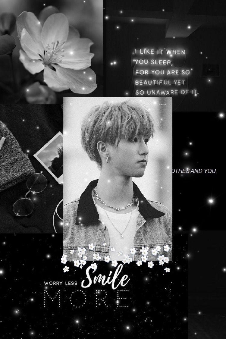 750x1125 Black and White aesthetic for Han Jisung from Stray Kids