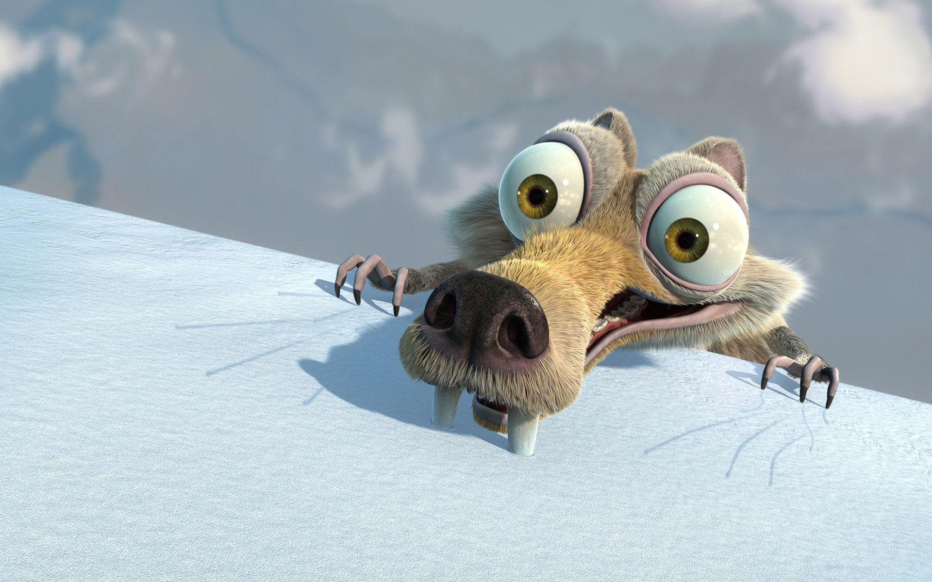 1920x1200 Cartoon, wallpaper, animal, little, ice