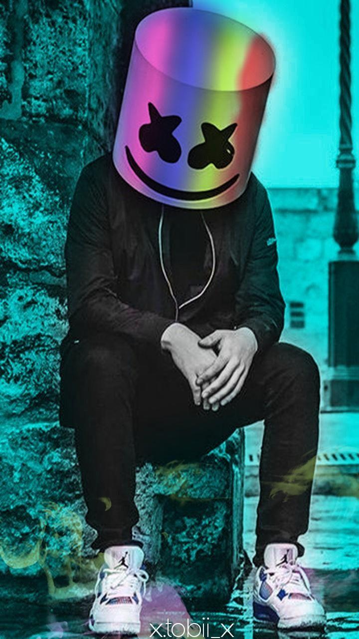 720x1280 Download Marshmello colors Wallpaper