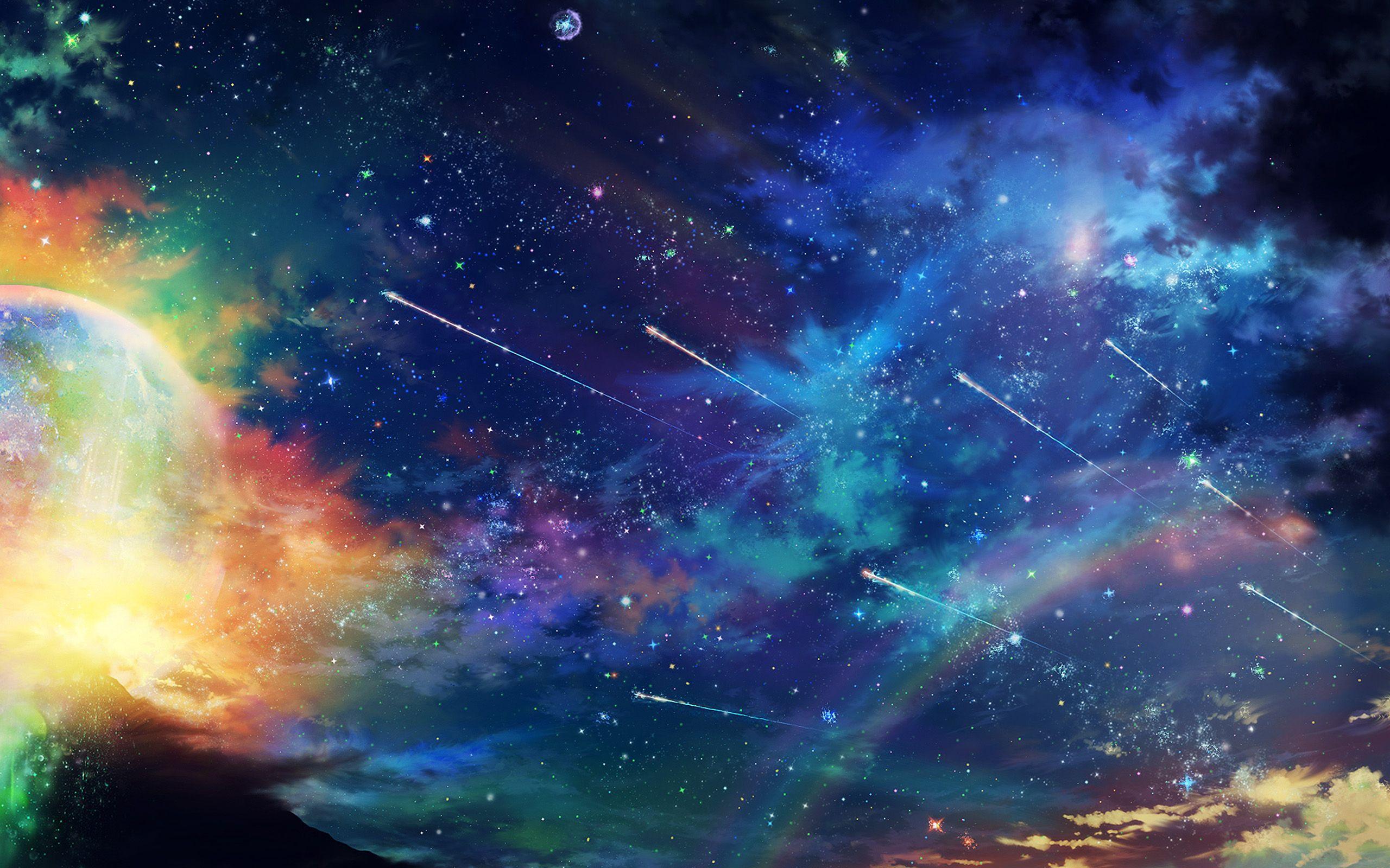 2560x1600 Amazing Wonderful Tonight Sky Dark Star Space Wallpaper