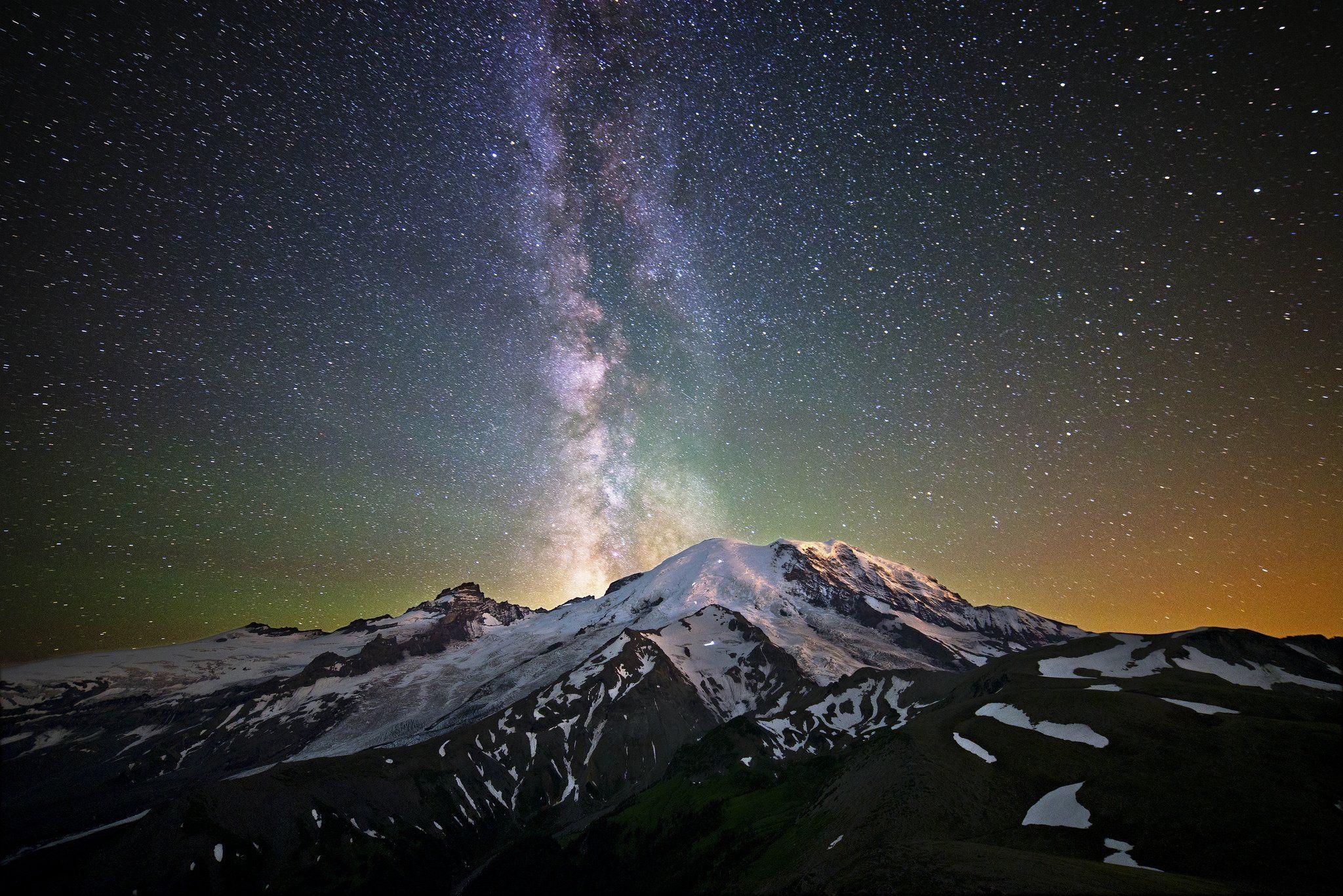 2048x1367 galaxy, Milky, Night, Rock, Sky, Space, Stars, Wallpaper